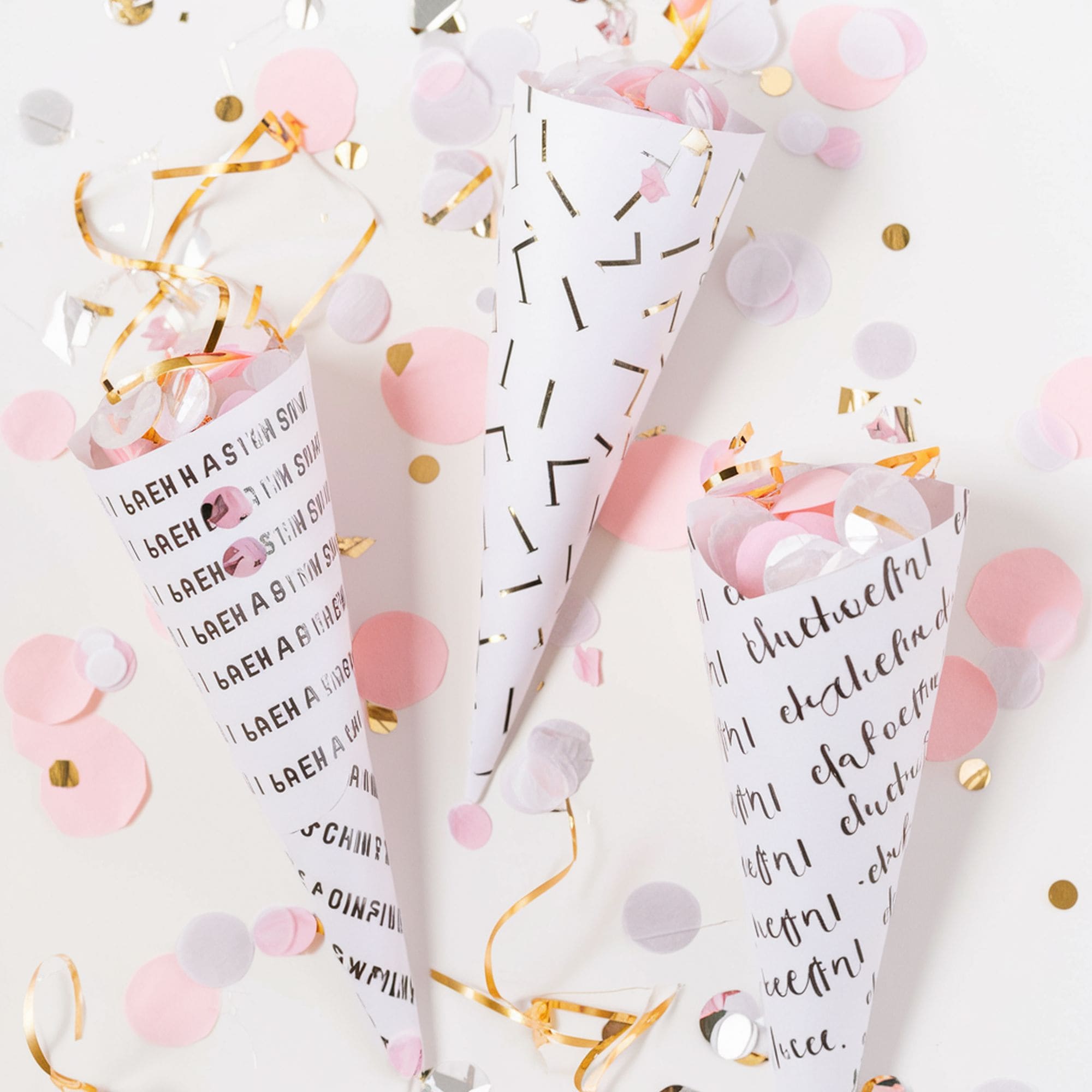 Graduation Confetti Cones
