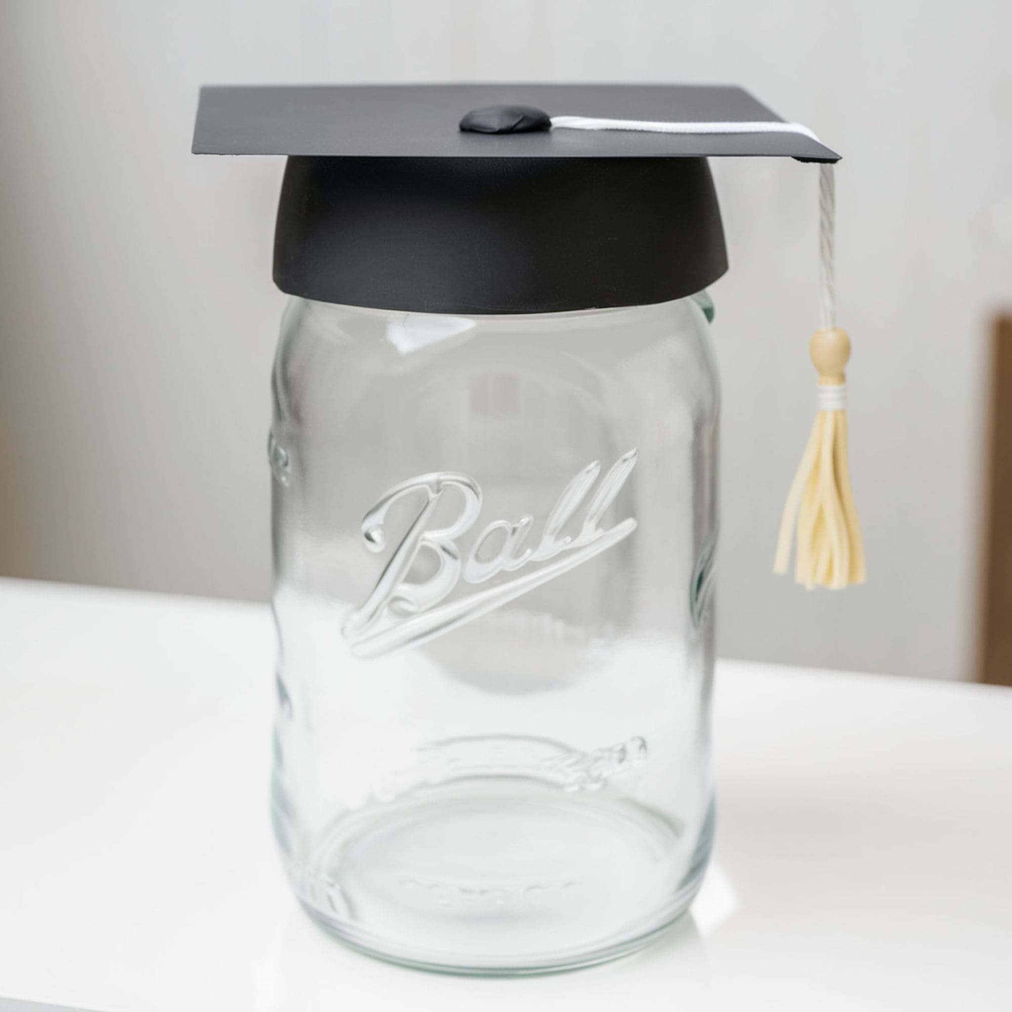 Graduation Cap Mason Jar