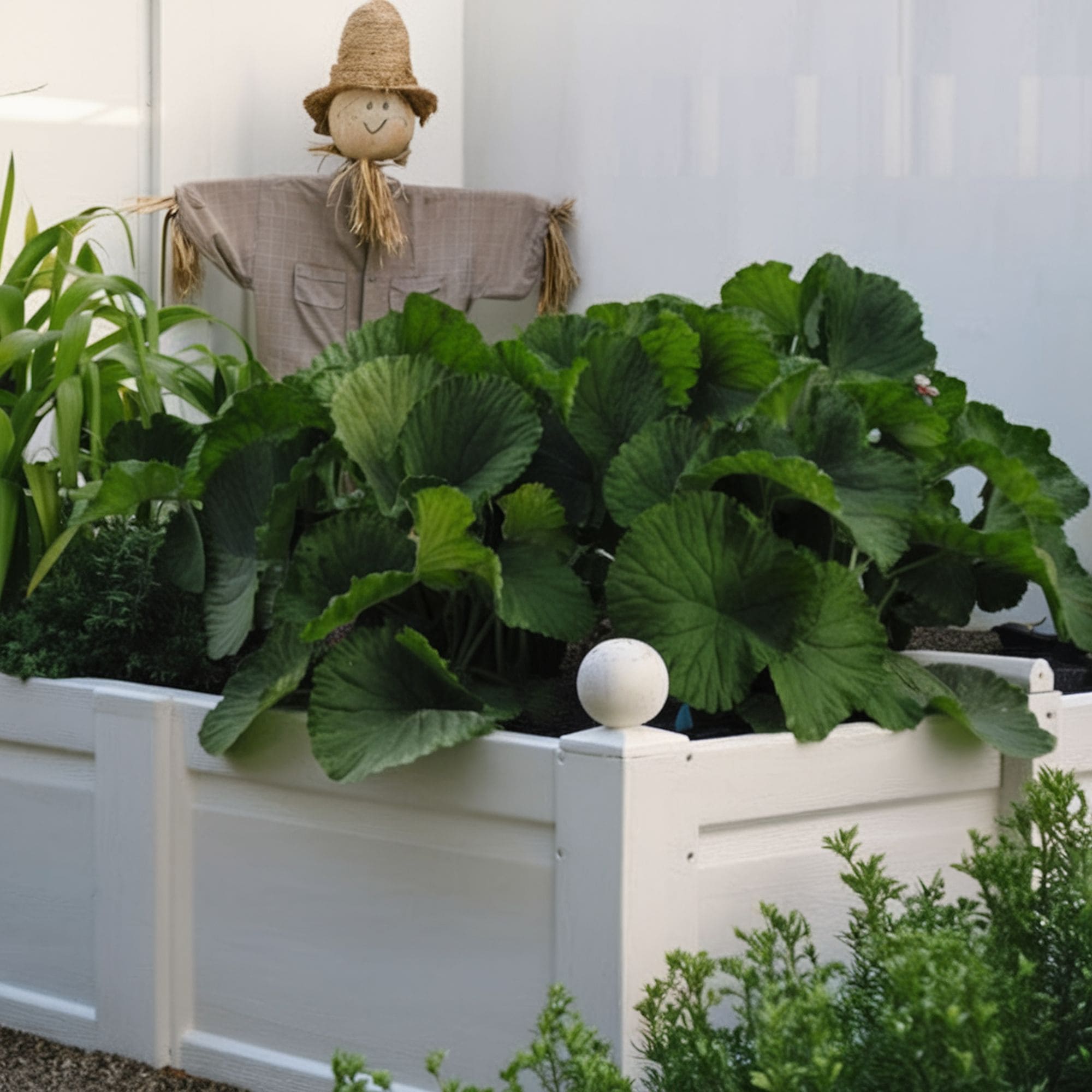 Repurposed Garage Door Raised Bed