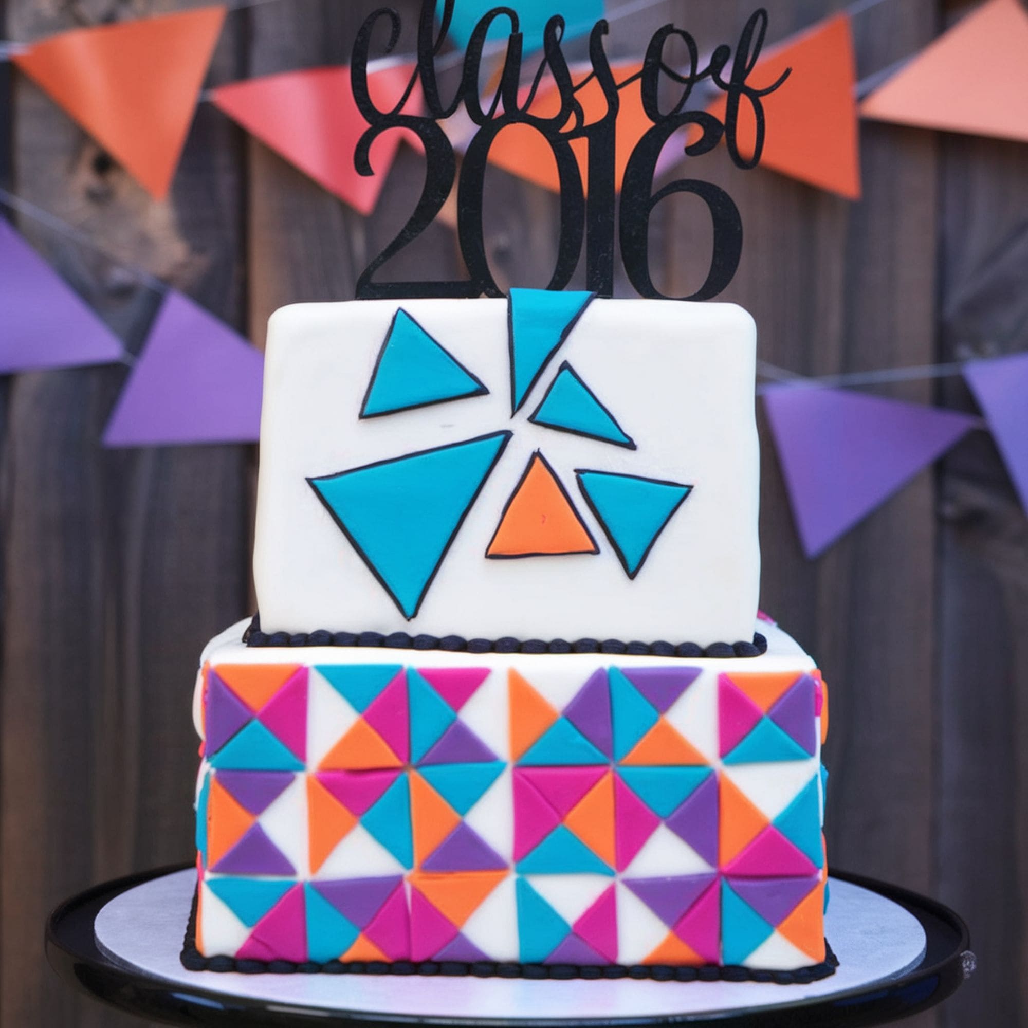 Geometric Graduation Cake