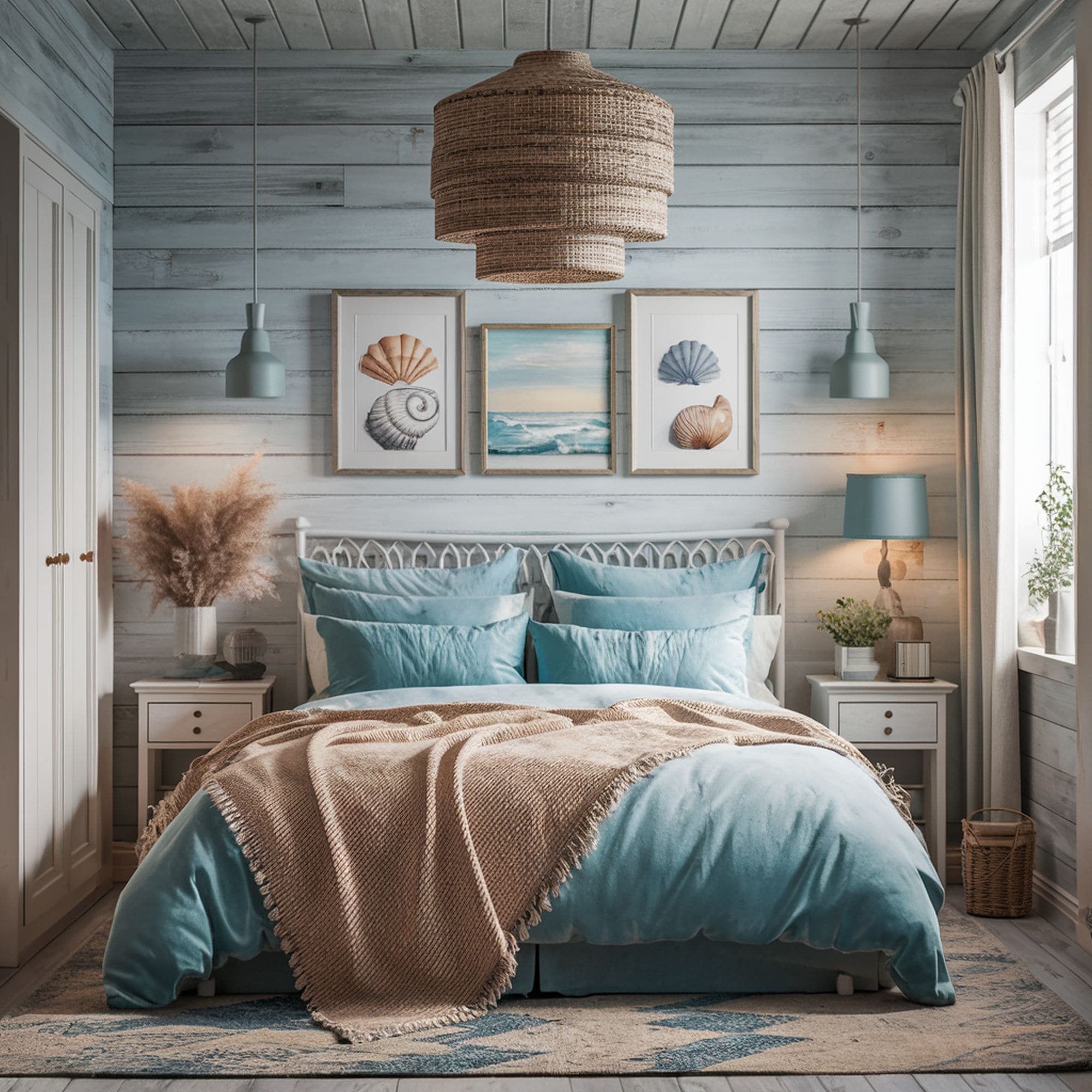 Beach Inspired Cottage Style Bedroom