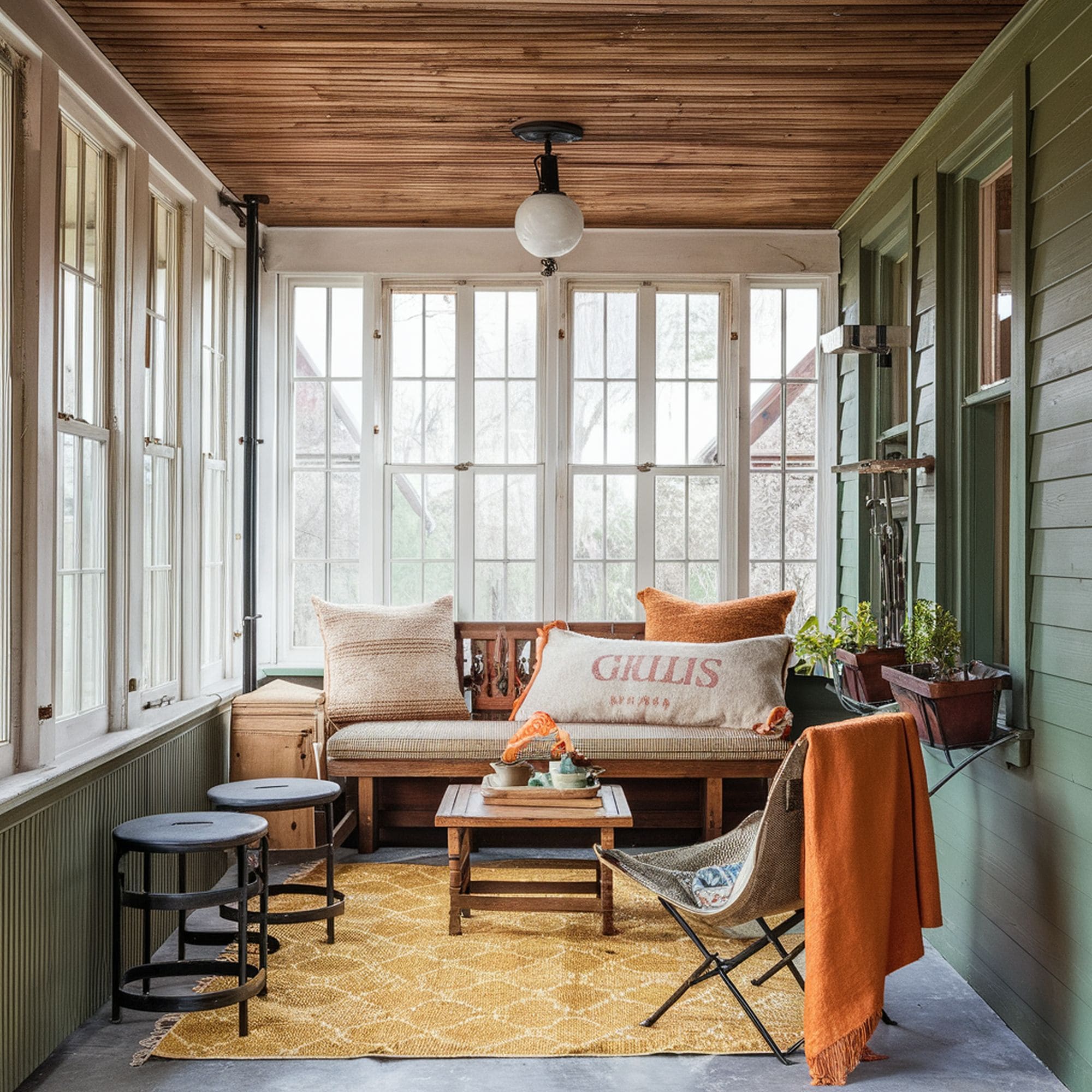 Rustic Sunroom