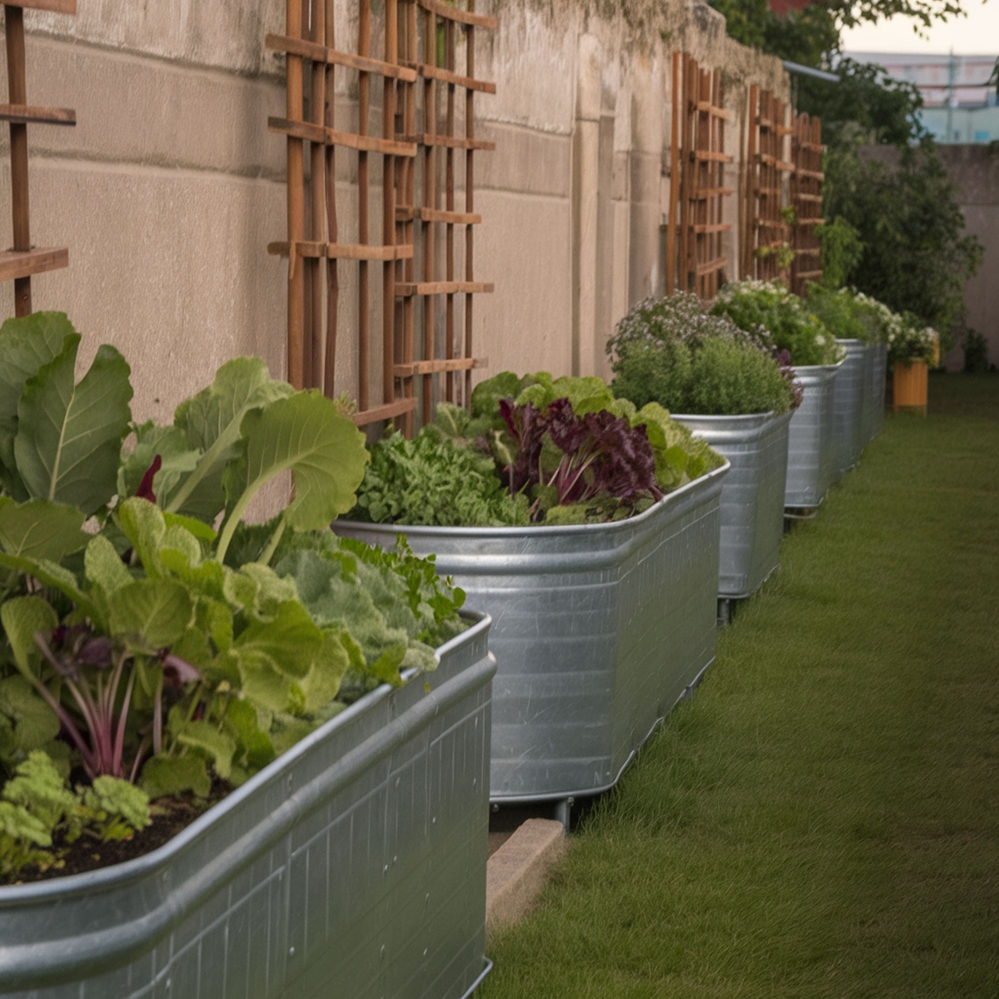 Trough Metal Raised Beds