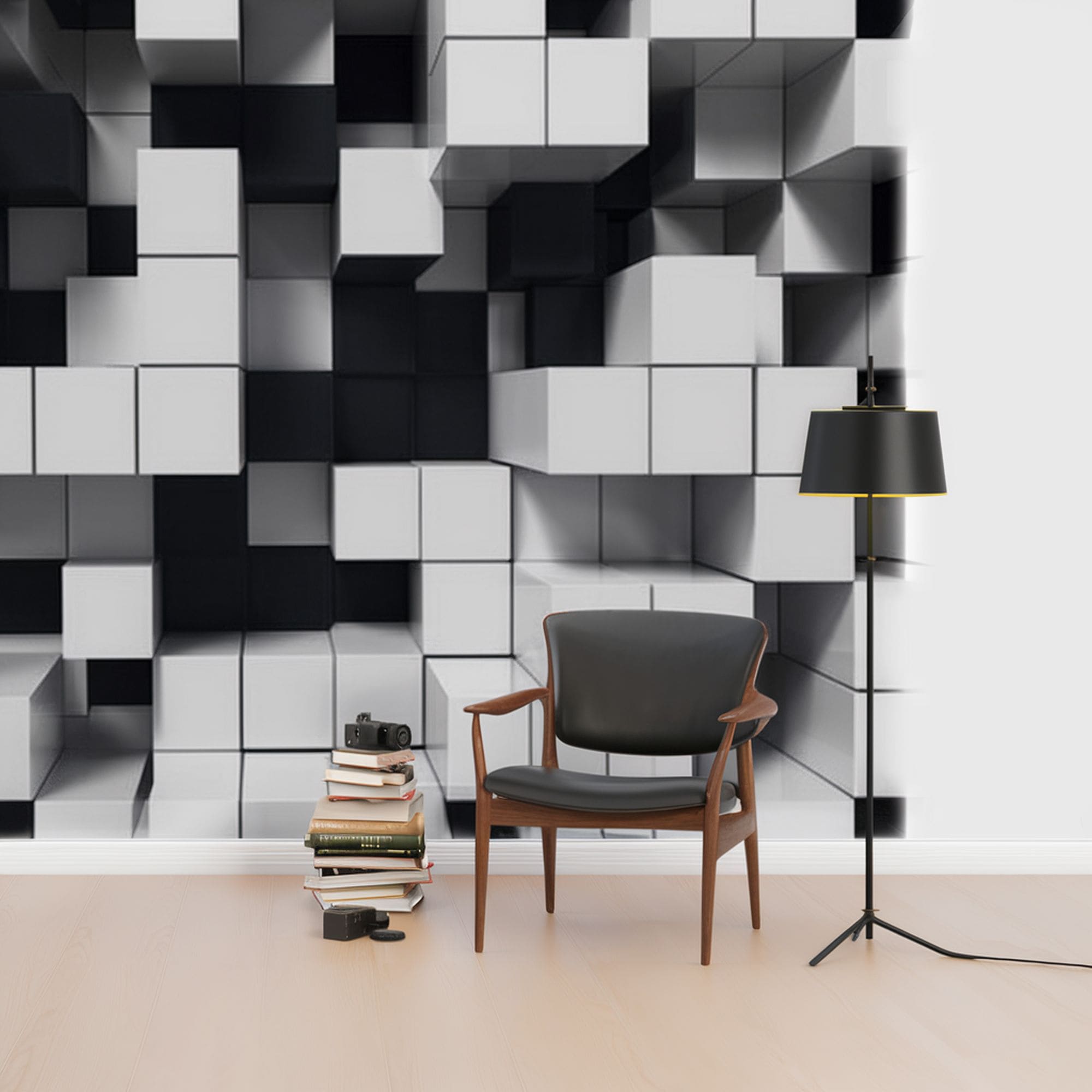 3D Optical Illusion Cube Wallpaper