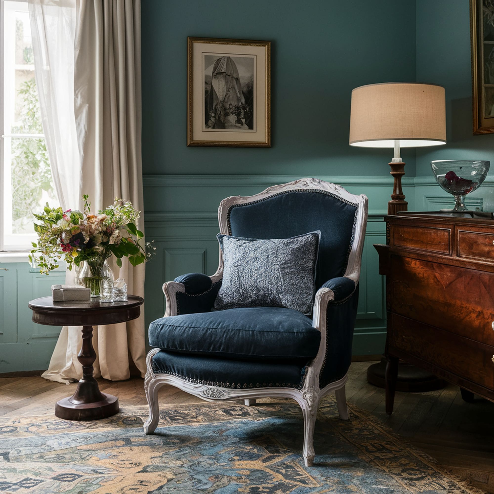 Vintage French Style Accent Chair