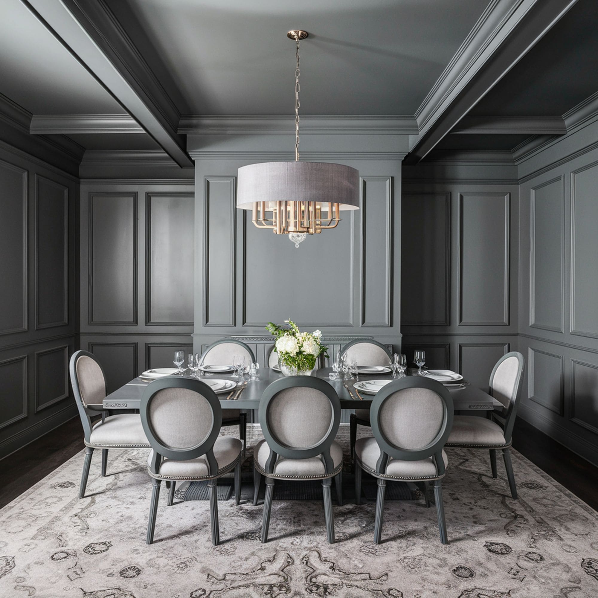 35 Marvelous Gray Dining Room Ideas