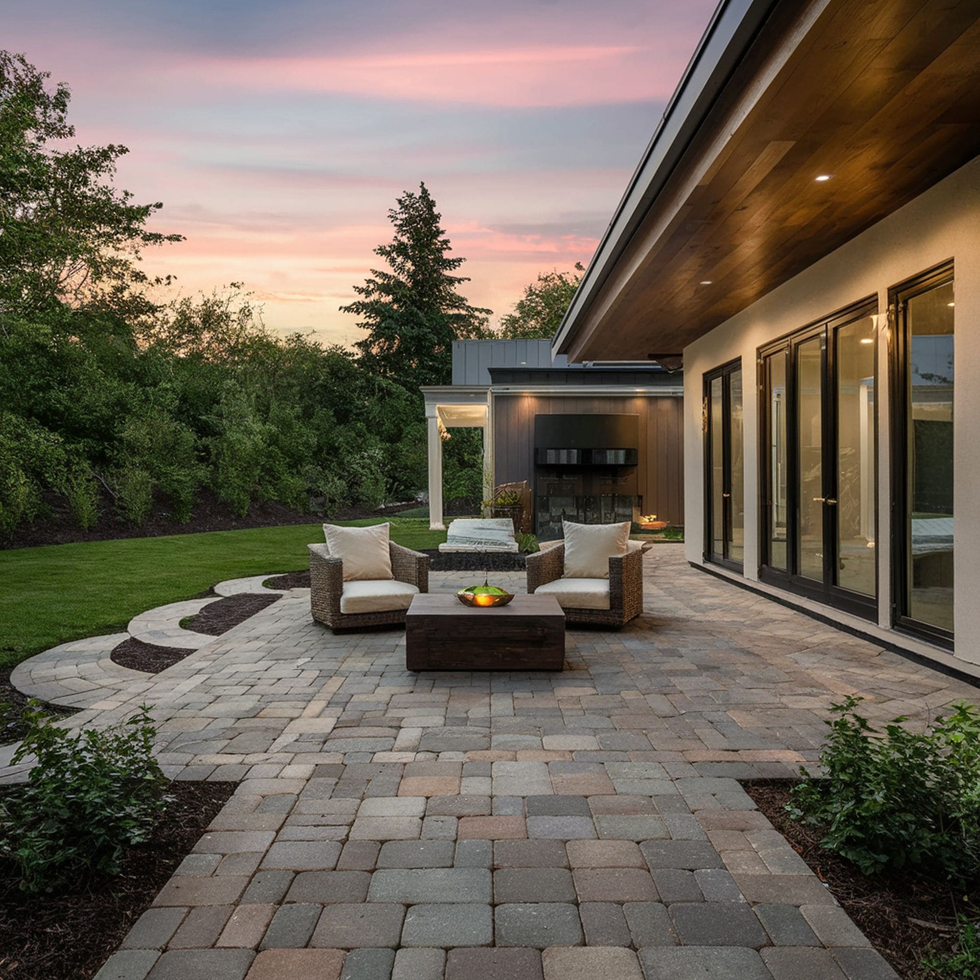 Modern Patio Paver Design