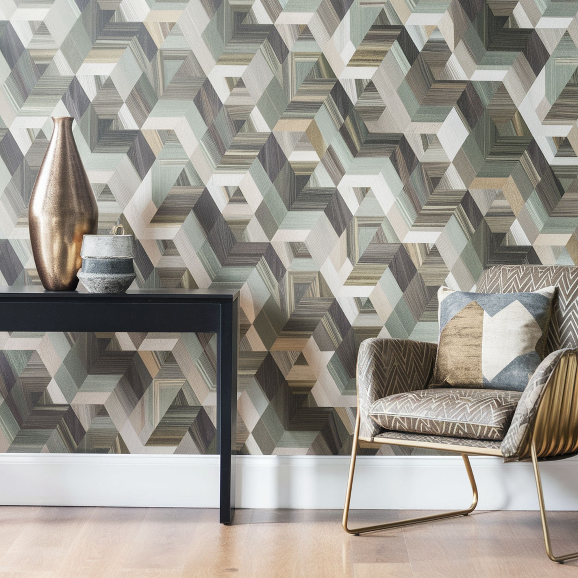 9 Dazzling Optical Illusion Wallpaper Ideas