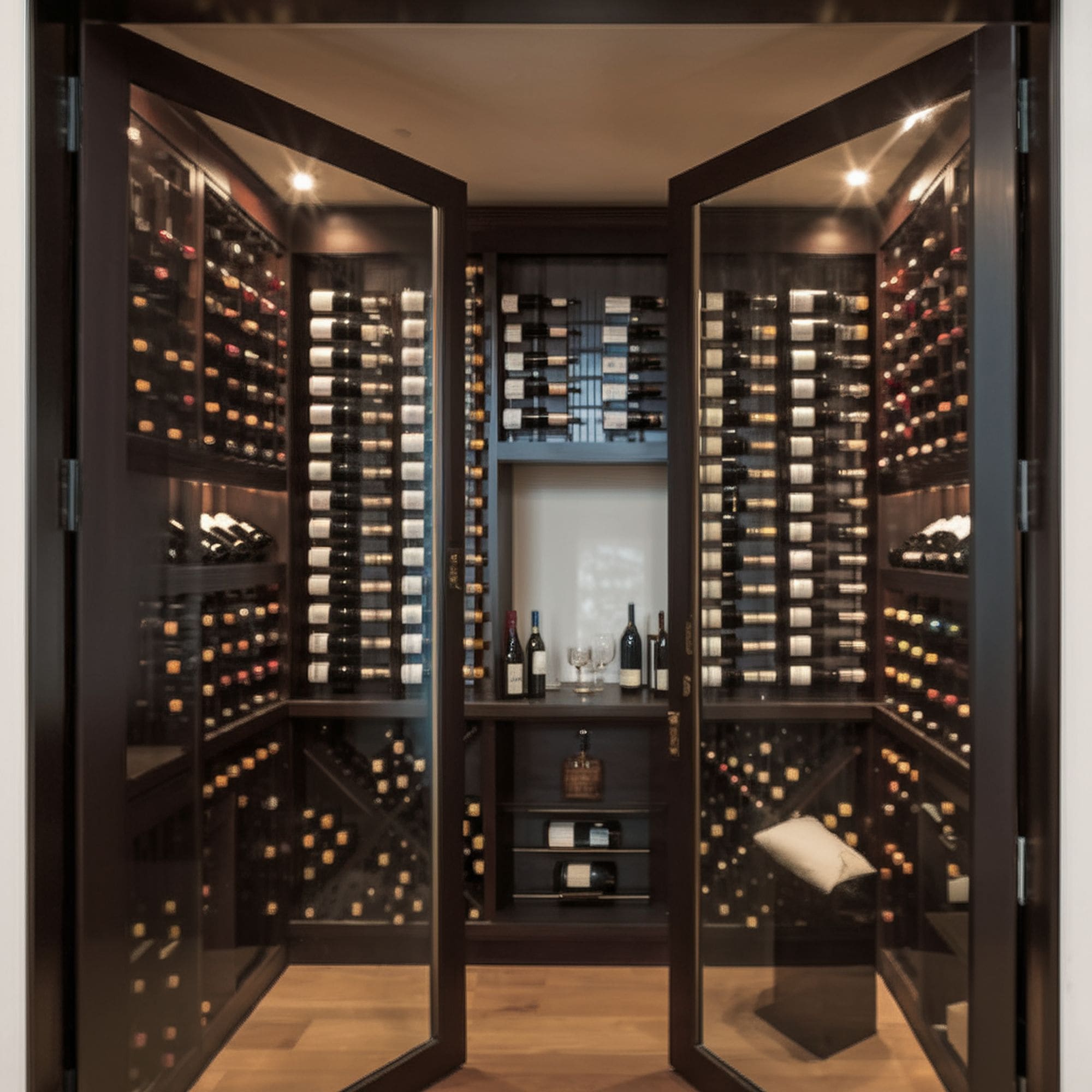 Black Elegant Wine Room