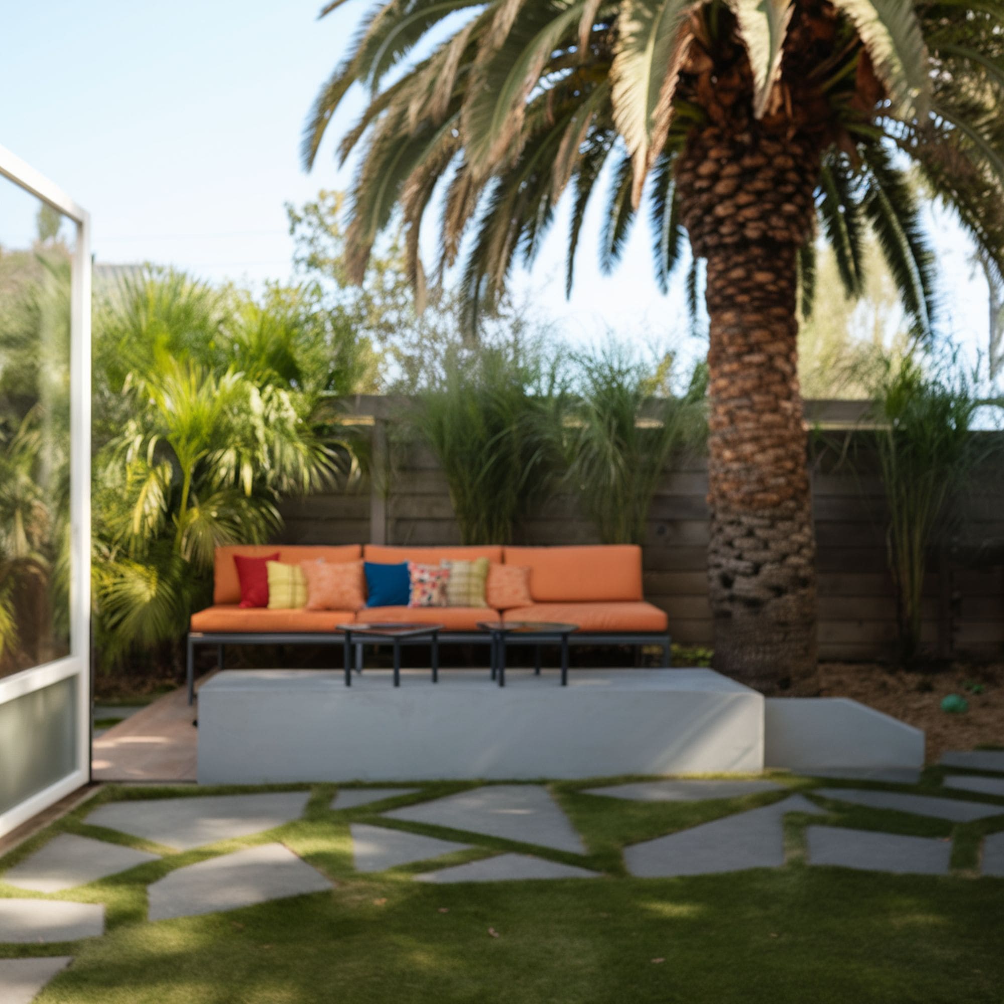 Geometric Stepping Stones Pathway