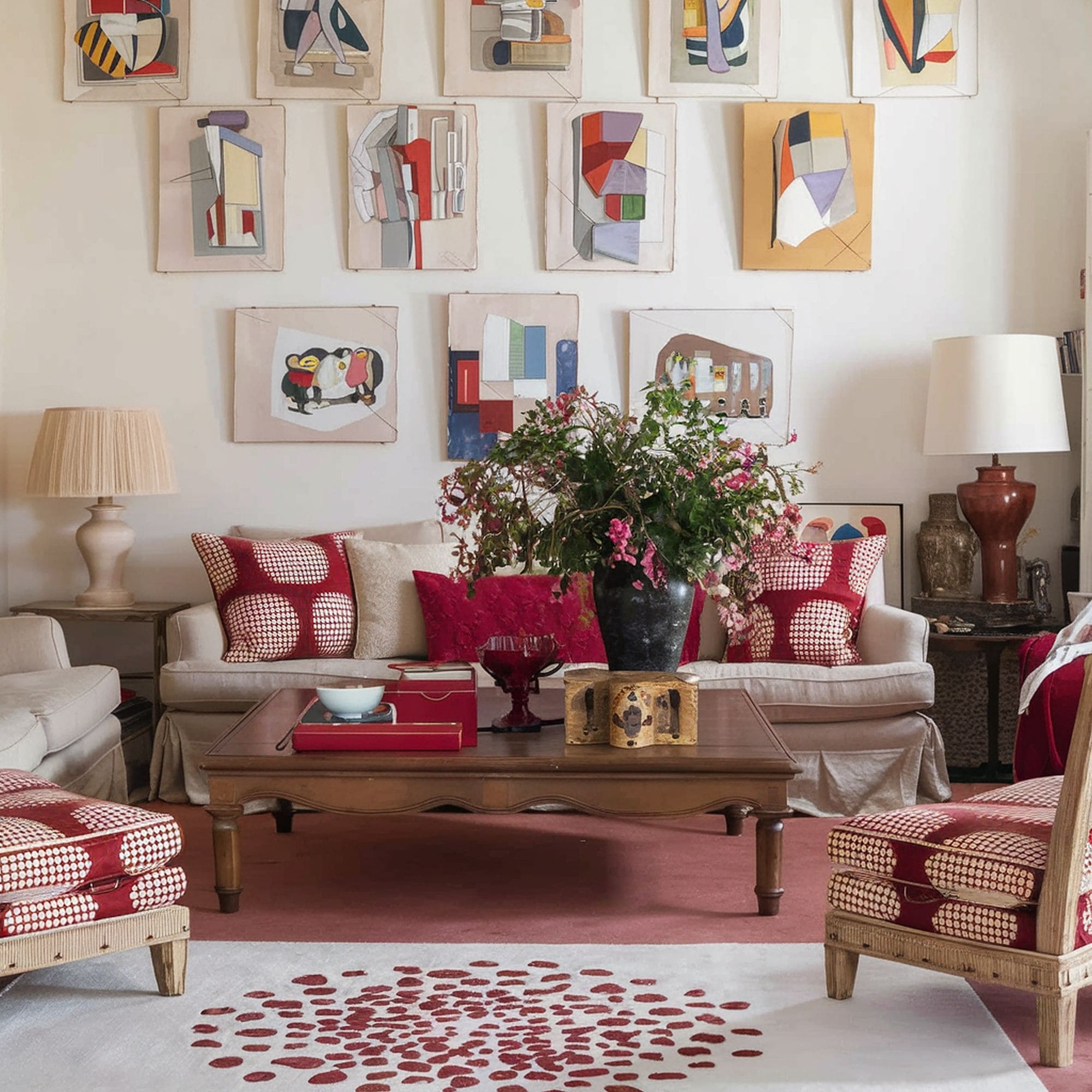 Parisian Style Cubist Gallery Wall