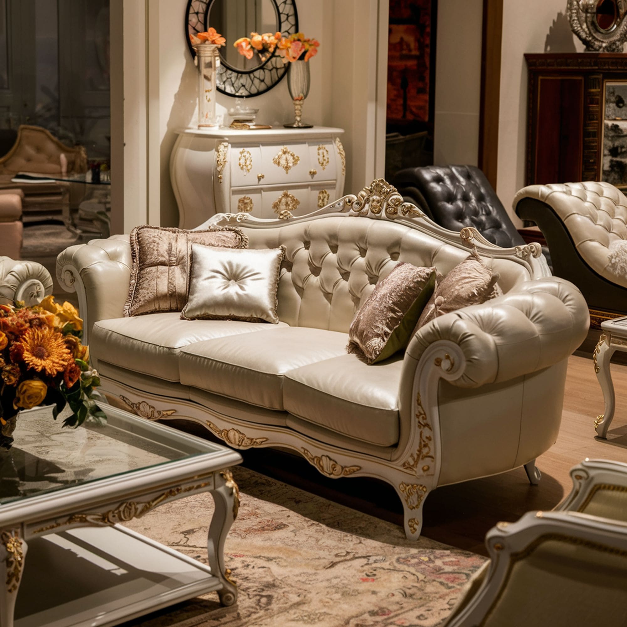 Parisian Style Ornate Sofa