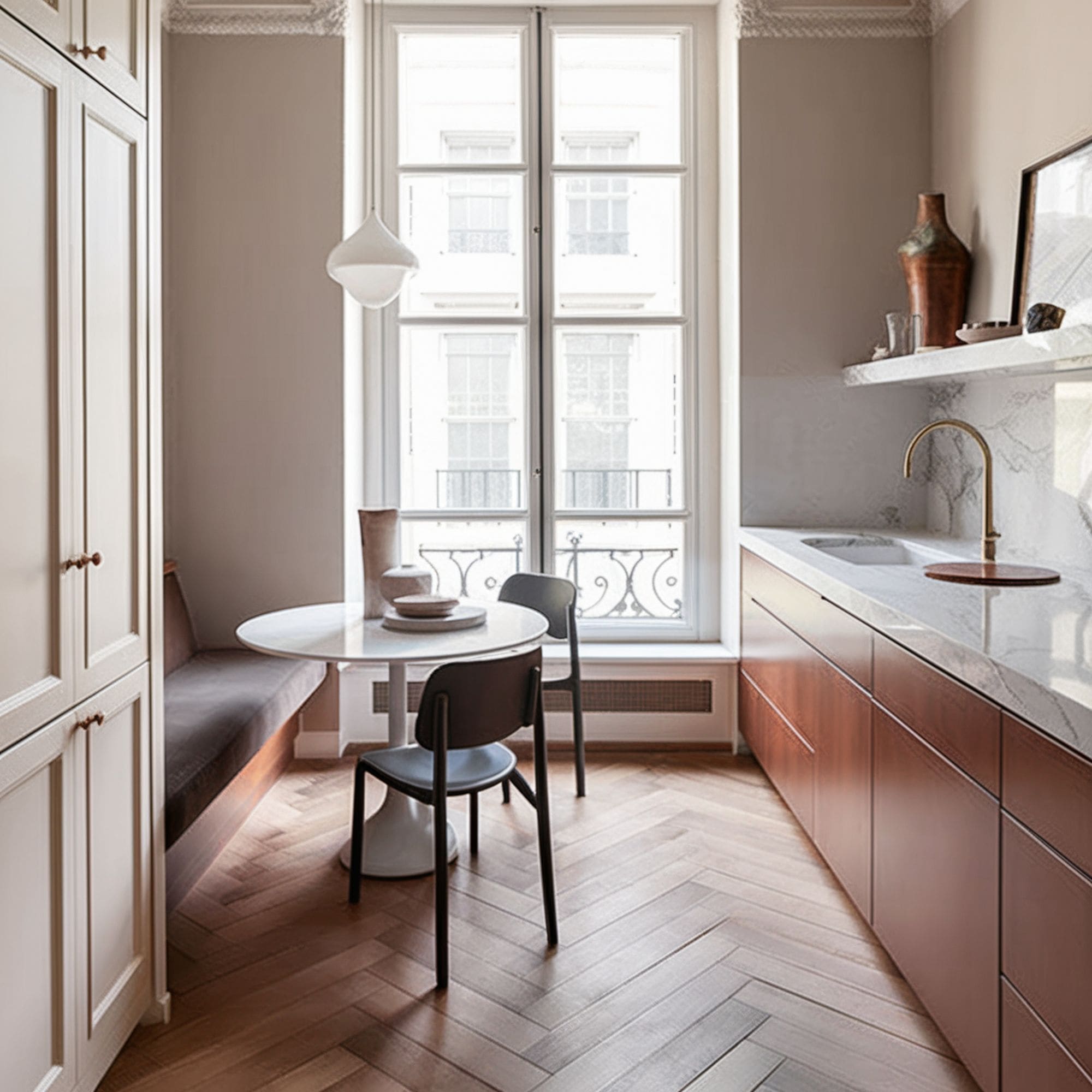 Parisian Style Breakfast Nook