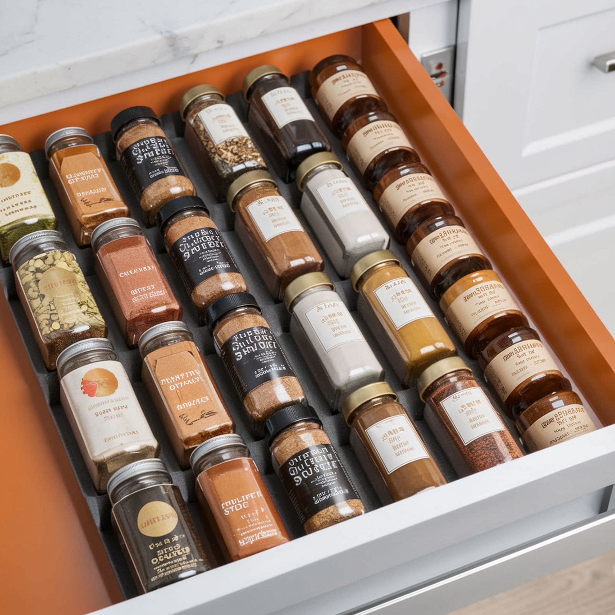 Spice Storage Drawer Inserts