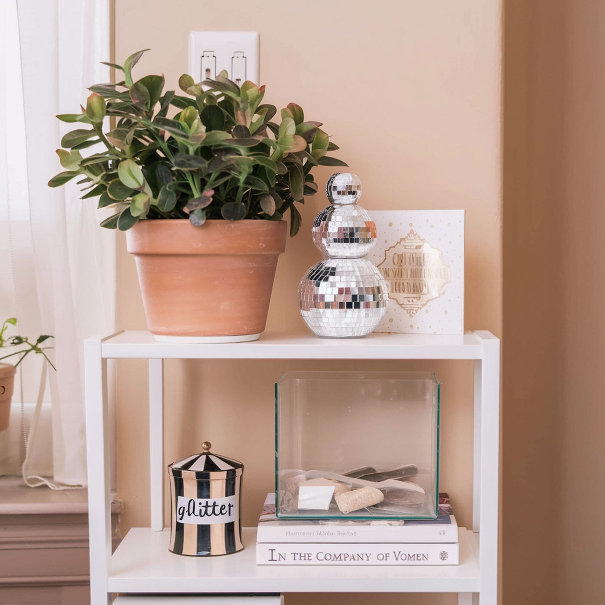 Disco Ball Snowman Decoration