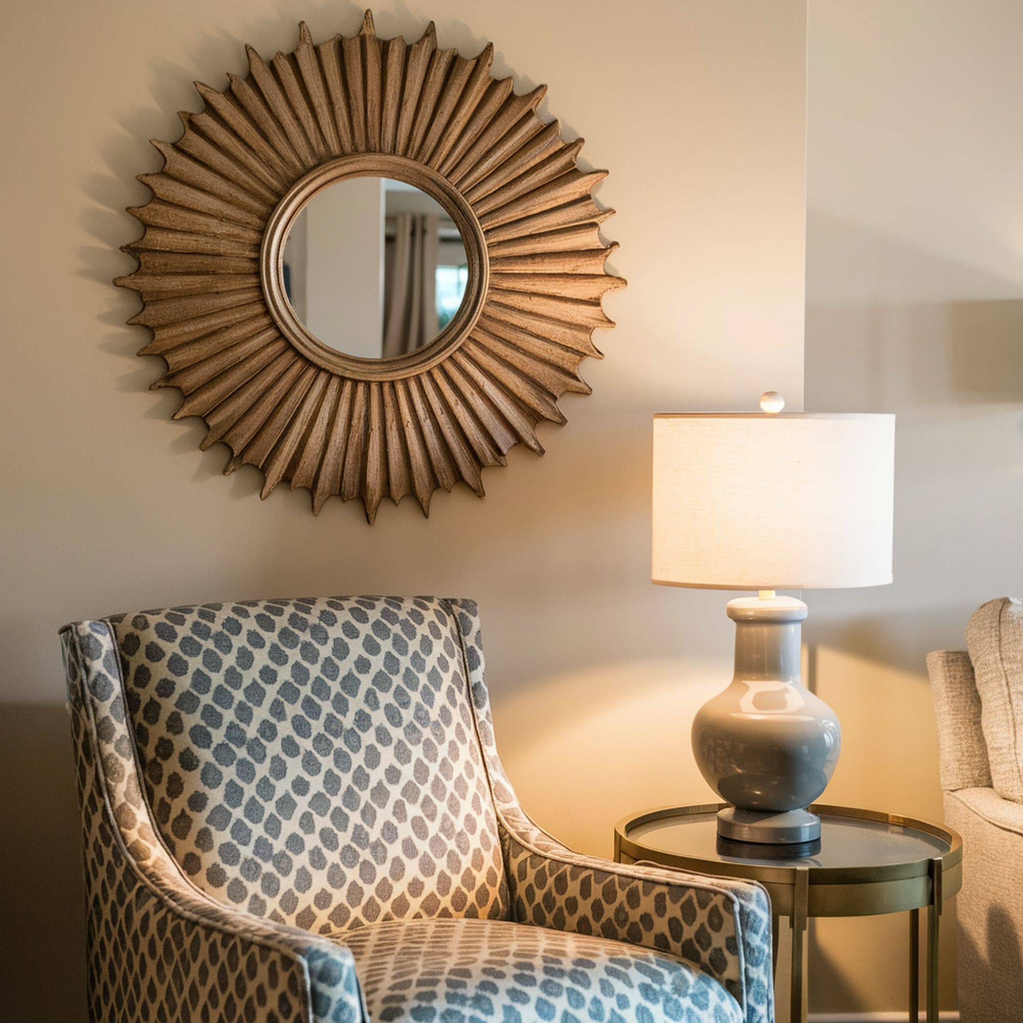 Celestial Style Sunburst Mirror