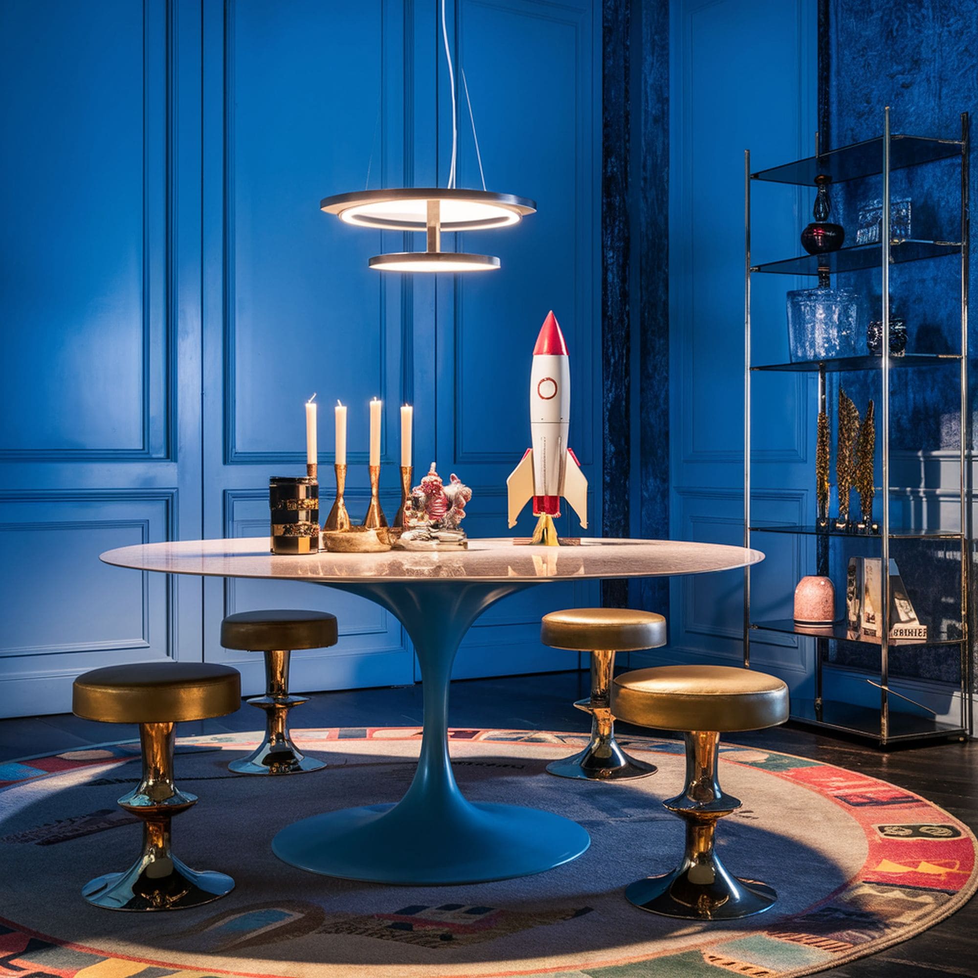 Celestial Style Retro Space Dining Area