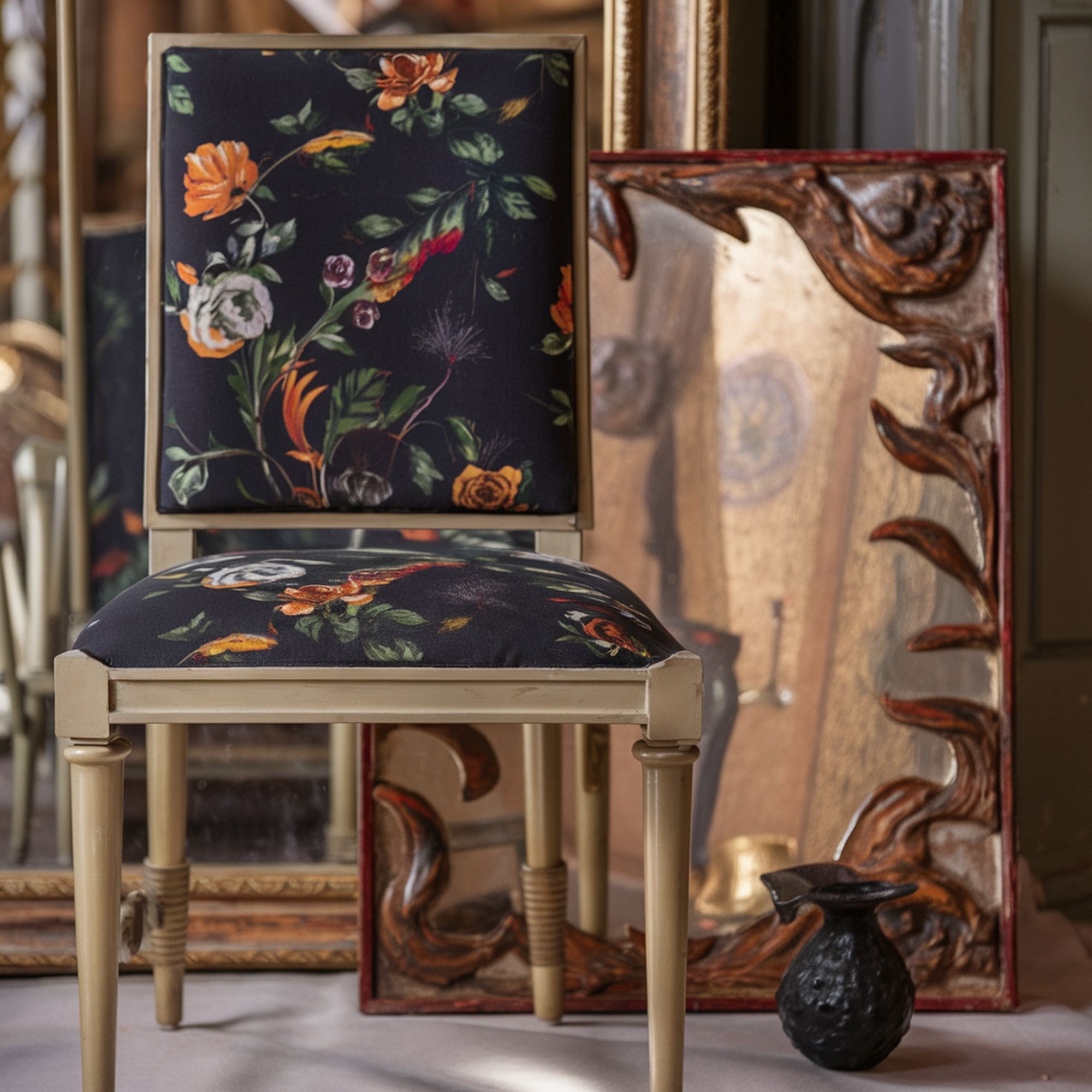 Floral Patterned Chair