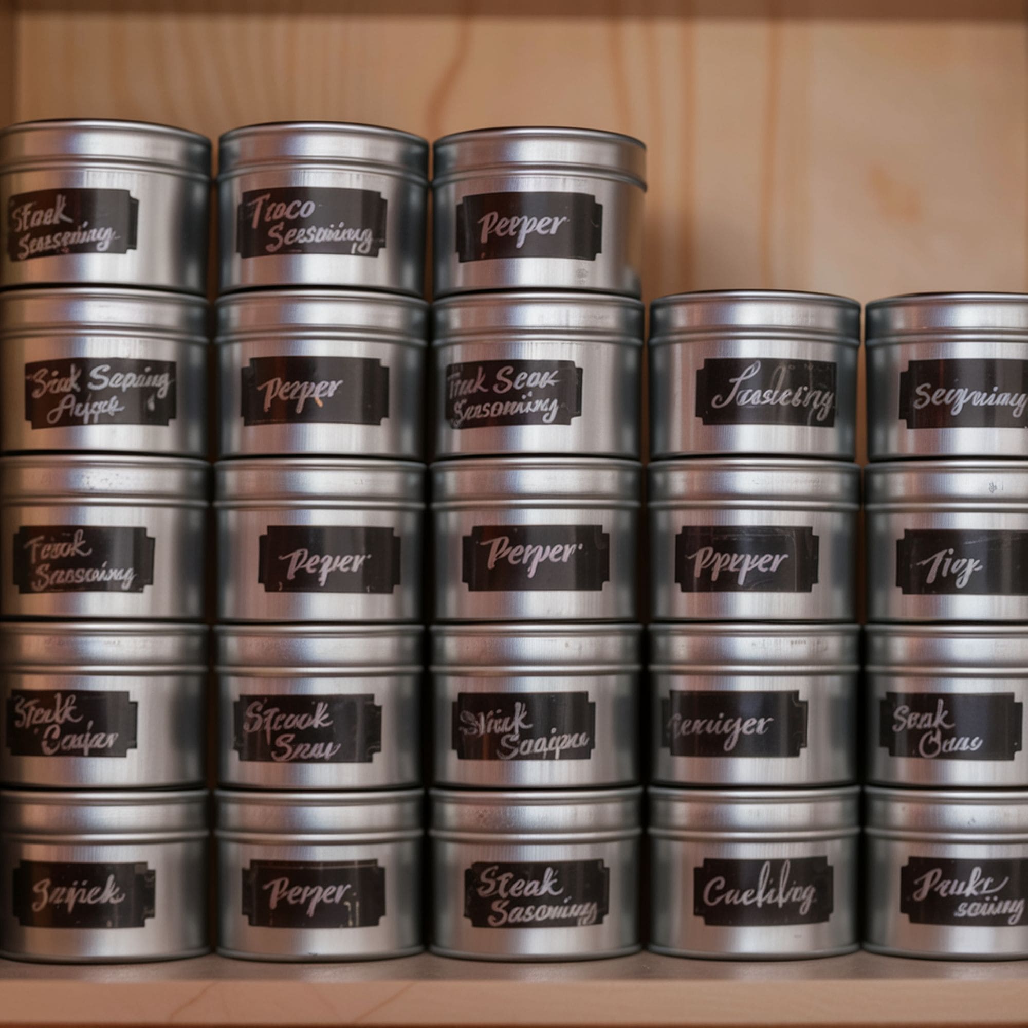 Stackable Spice Tins