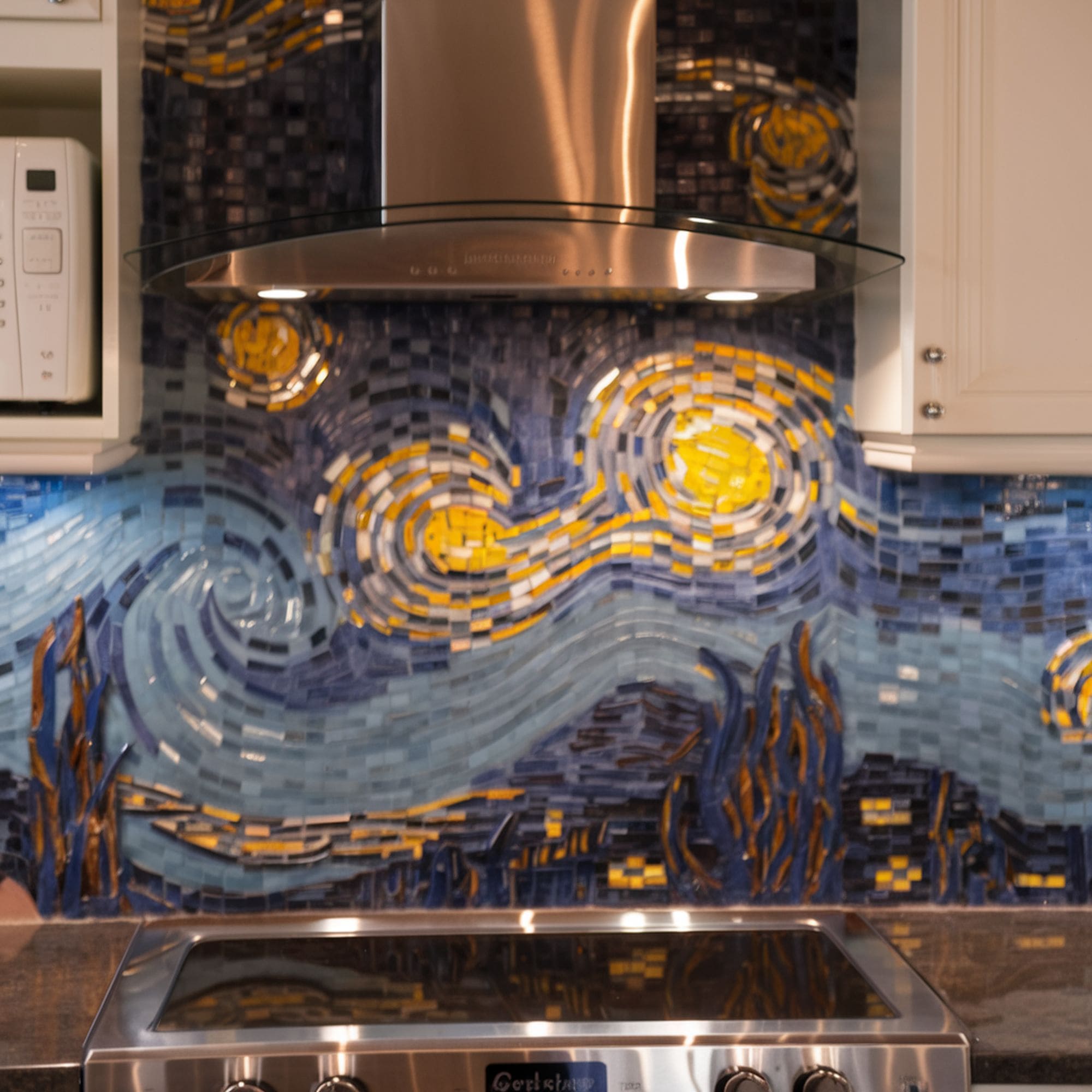 Celestial Style Kitchen Backsplash