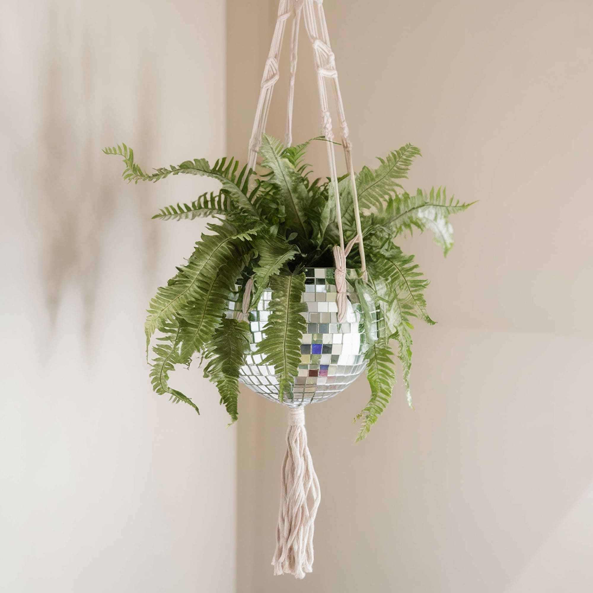Disco Ball Hanging Planter