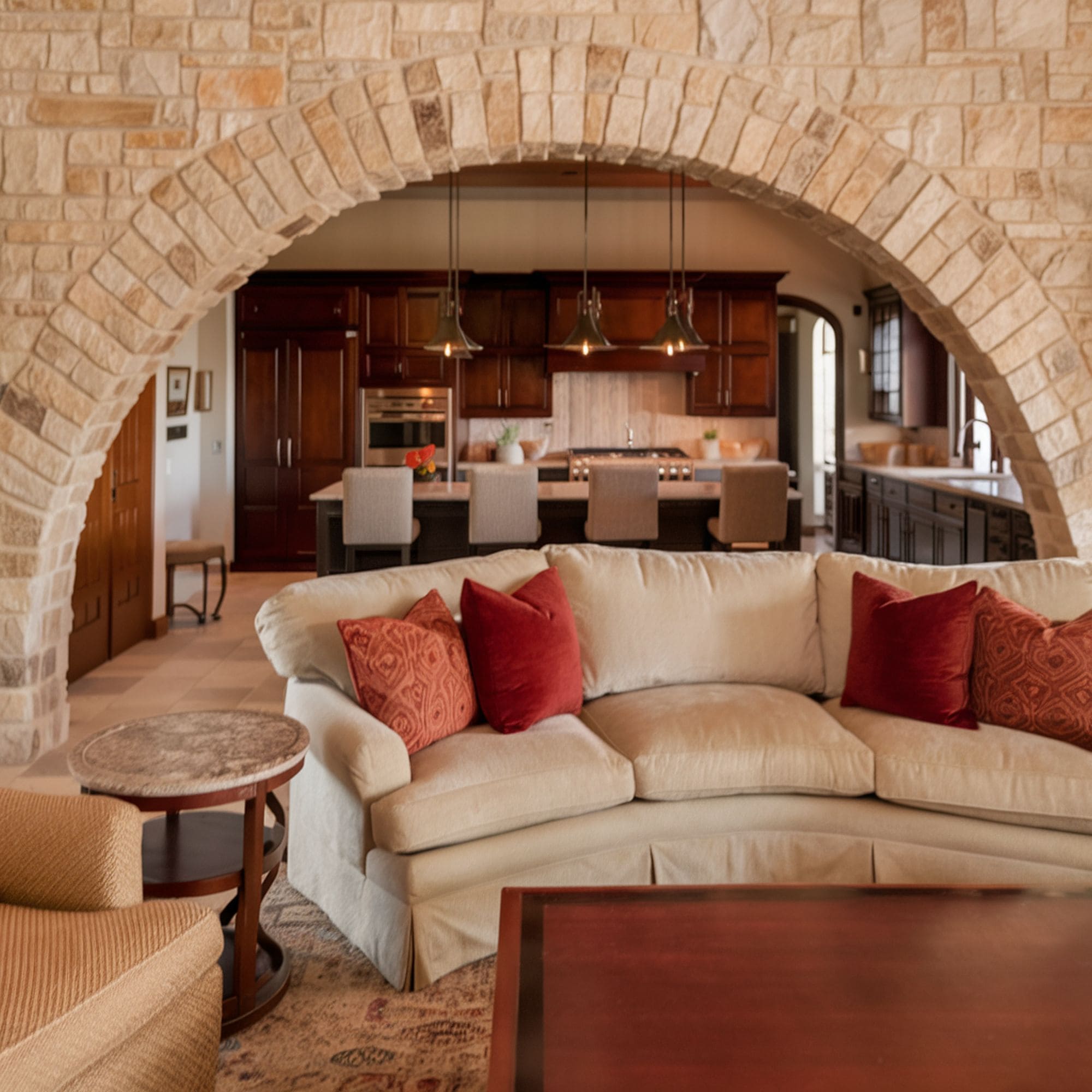 Unique Stone Arched Doorway