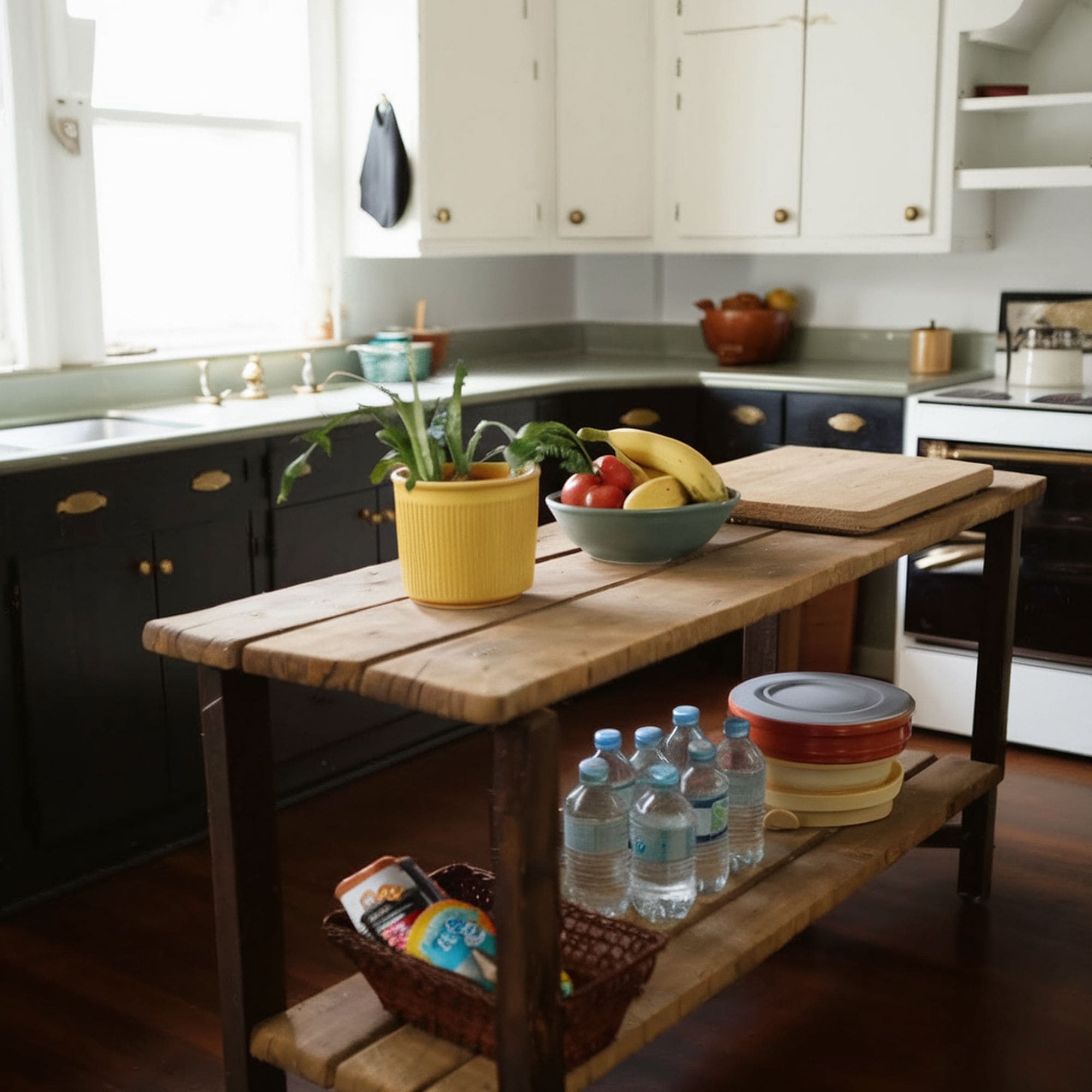 Two Tone Painted Kitchen Cabinets
