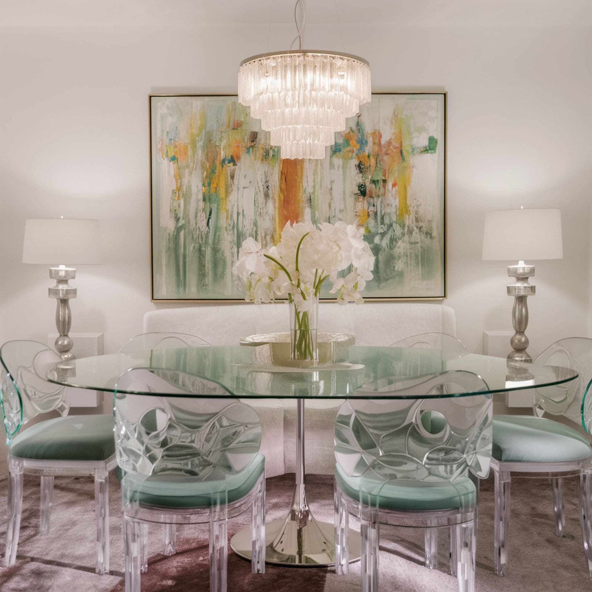 Hollywood Regency Style Dining Room