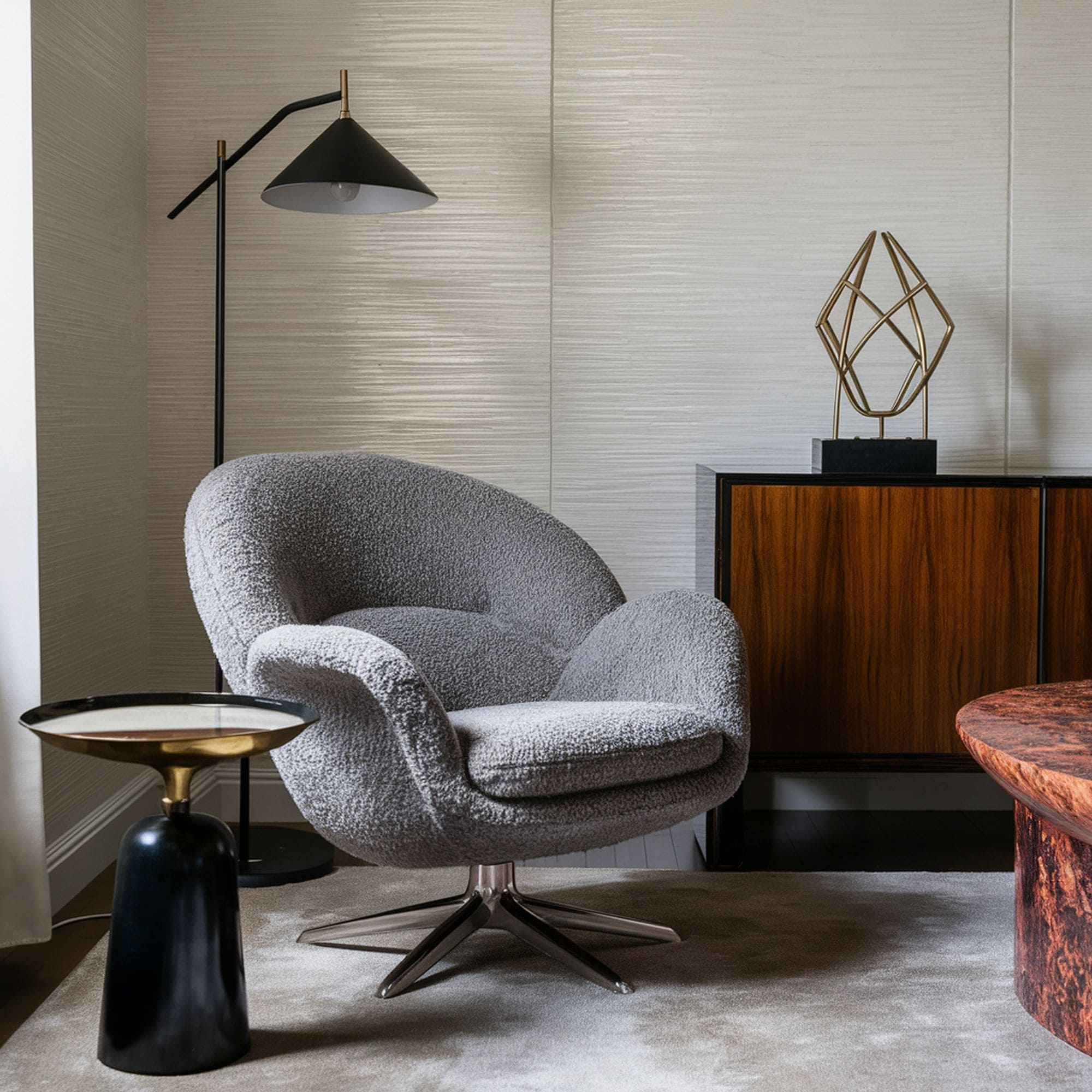 Hollywood Regency Style Room Corner