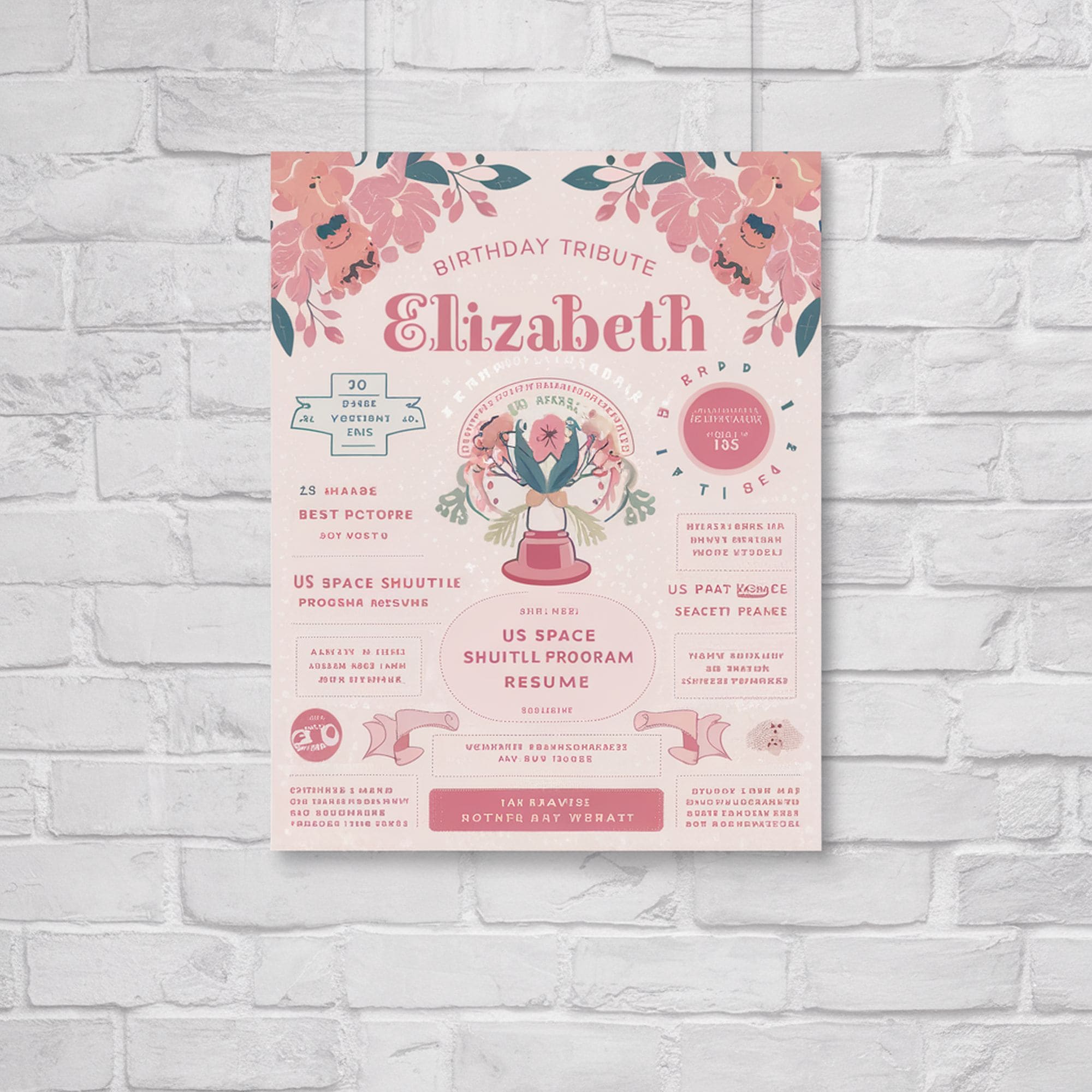 30th Birthday Party Wall Poster