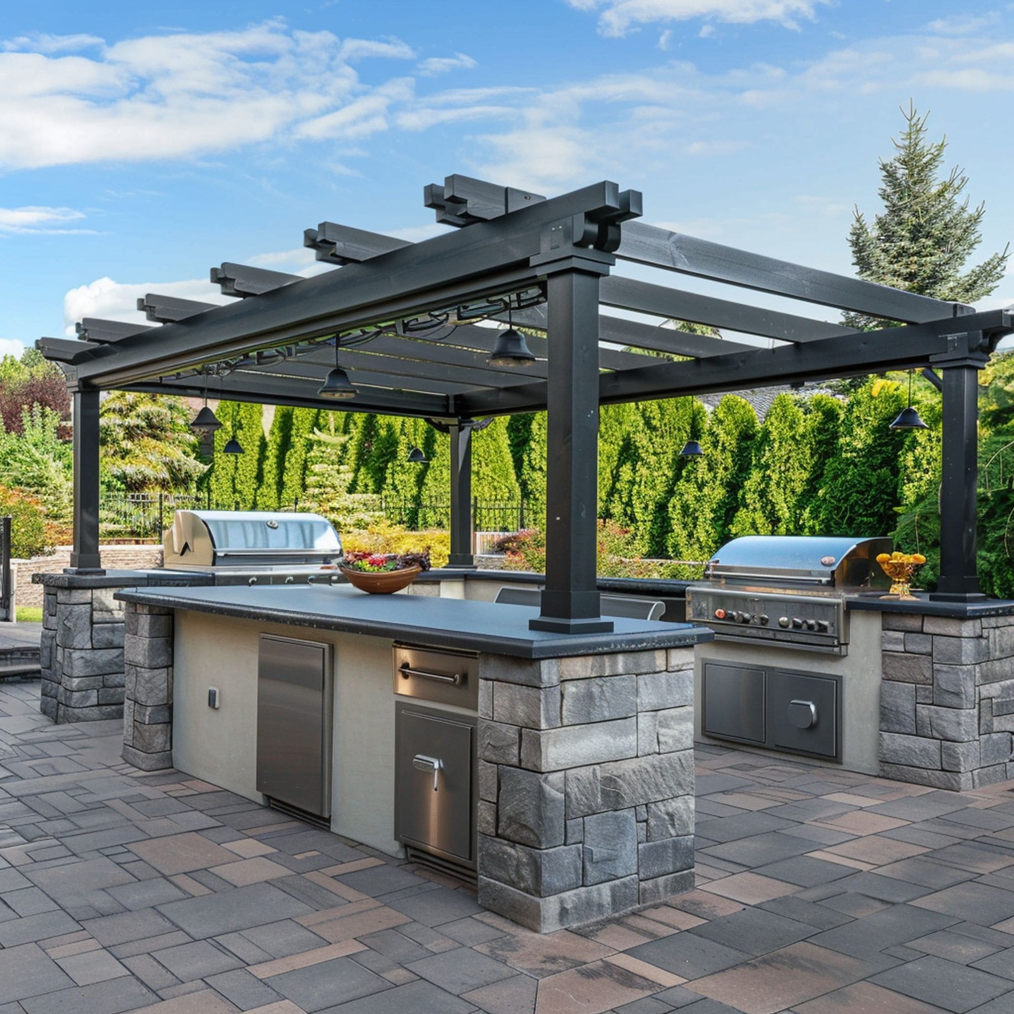 Outdoor Kitchen Pergola