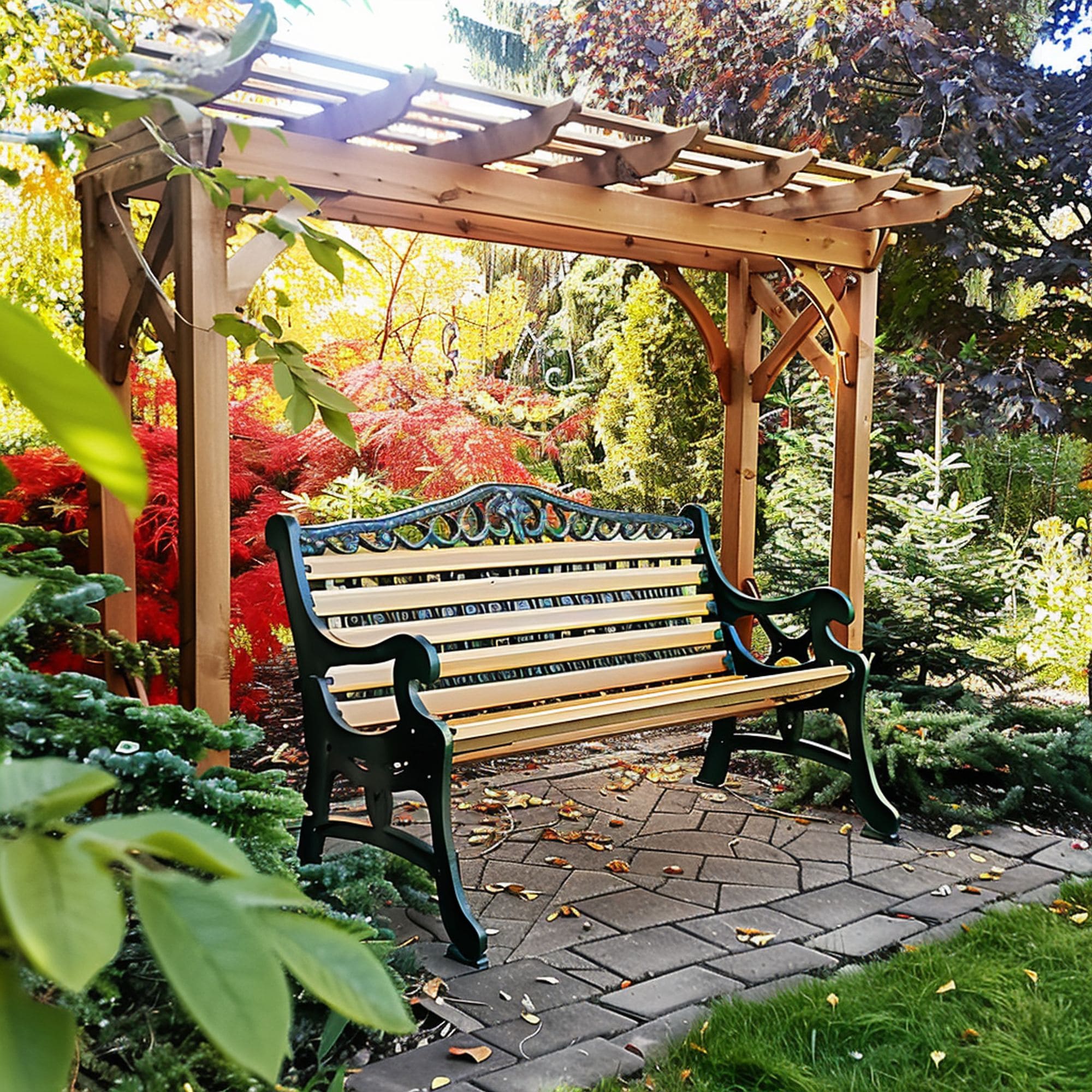 Small Pergola Garden Focal Point