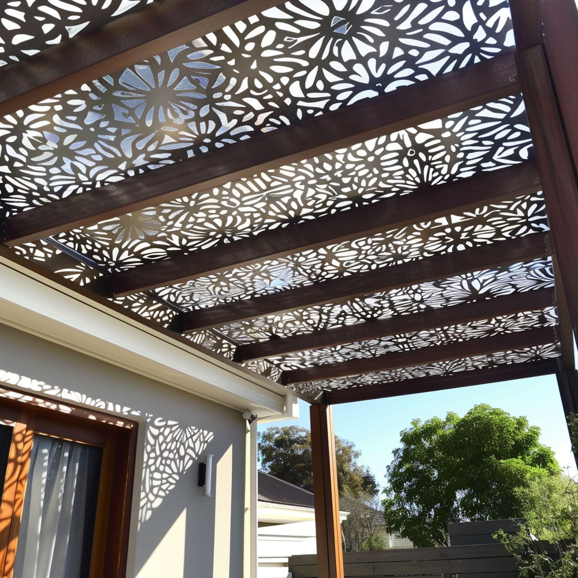 Etched Pergola Roof Screens