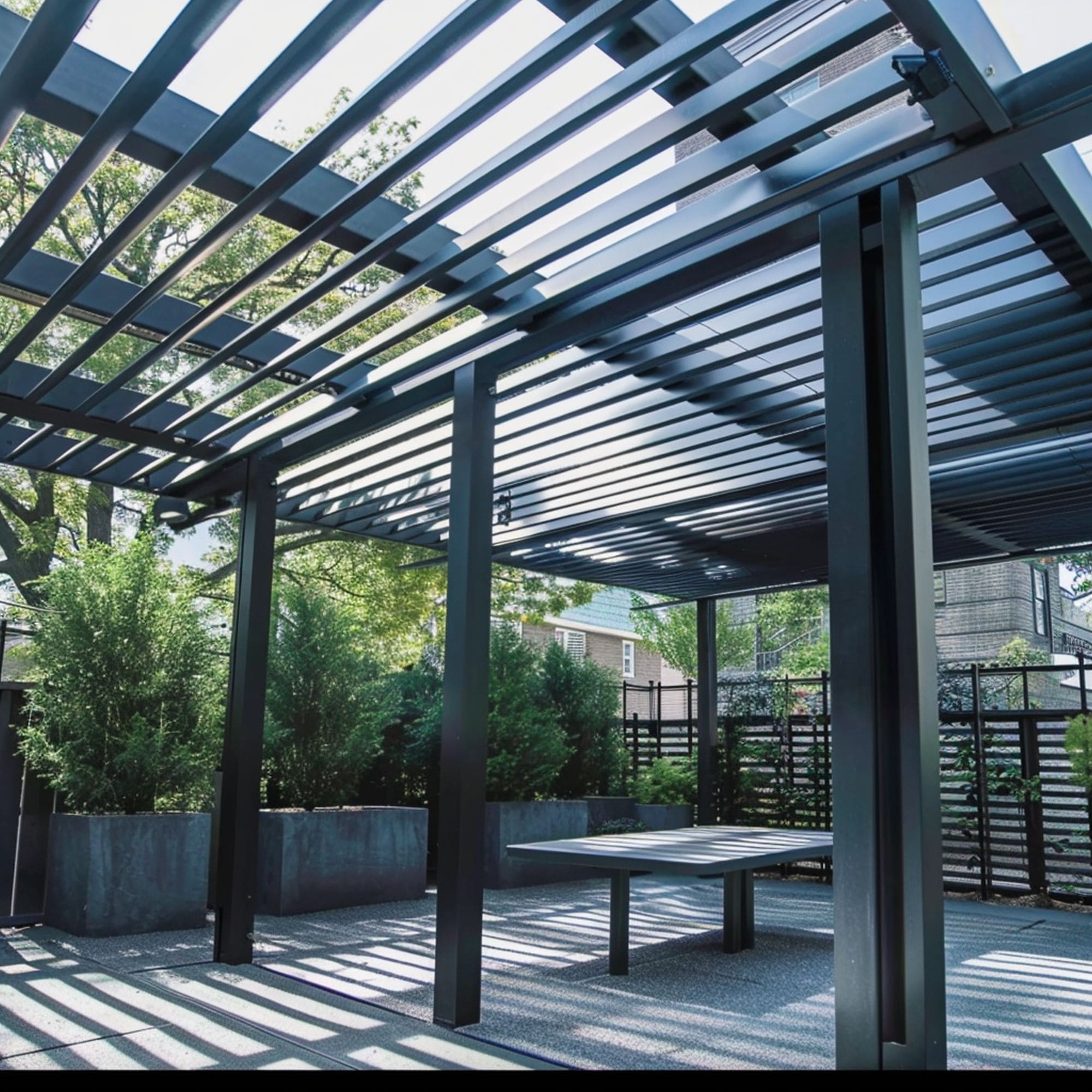 Industrial Pergola Style