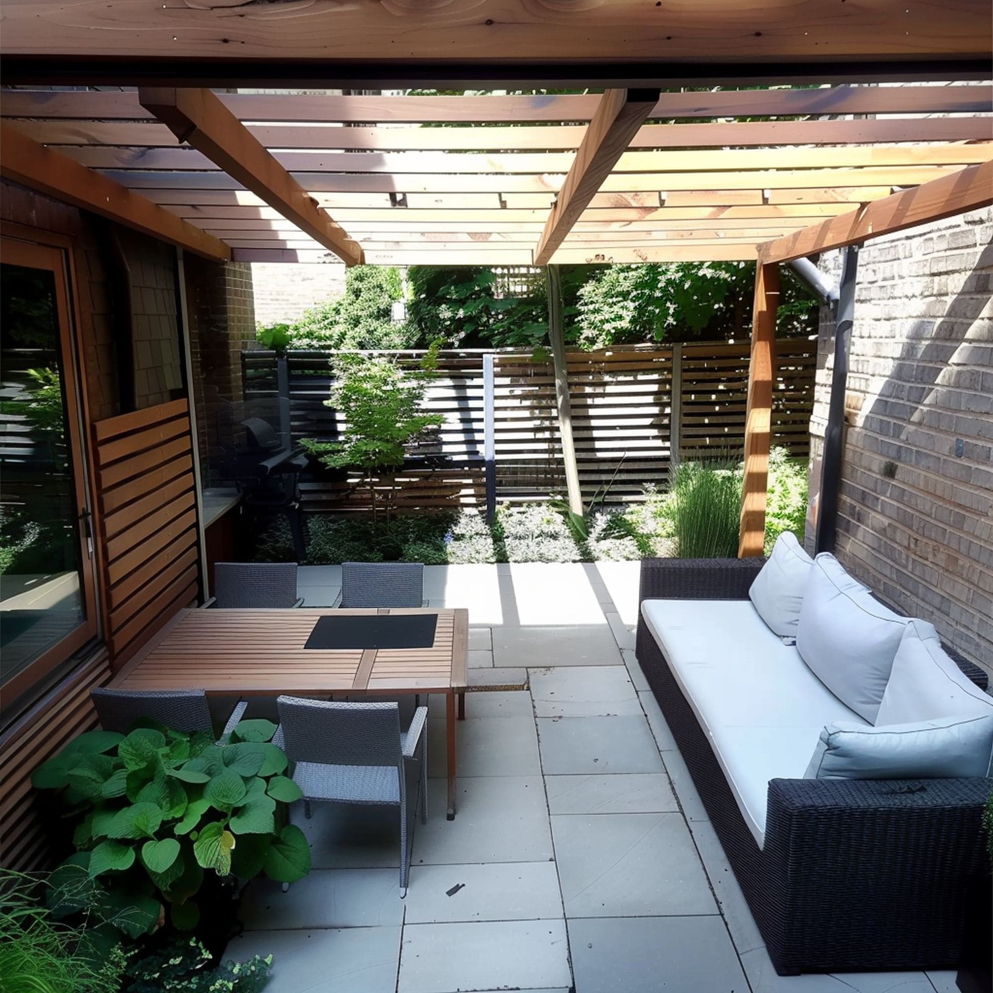 Compact Modern Pergola
