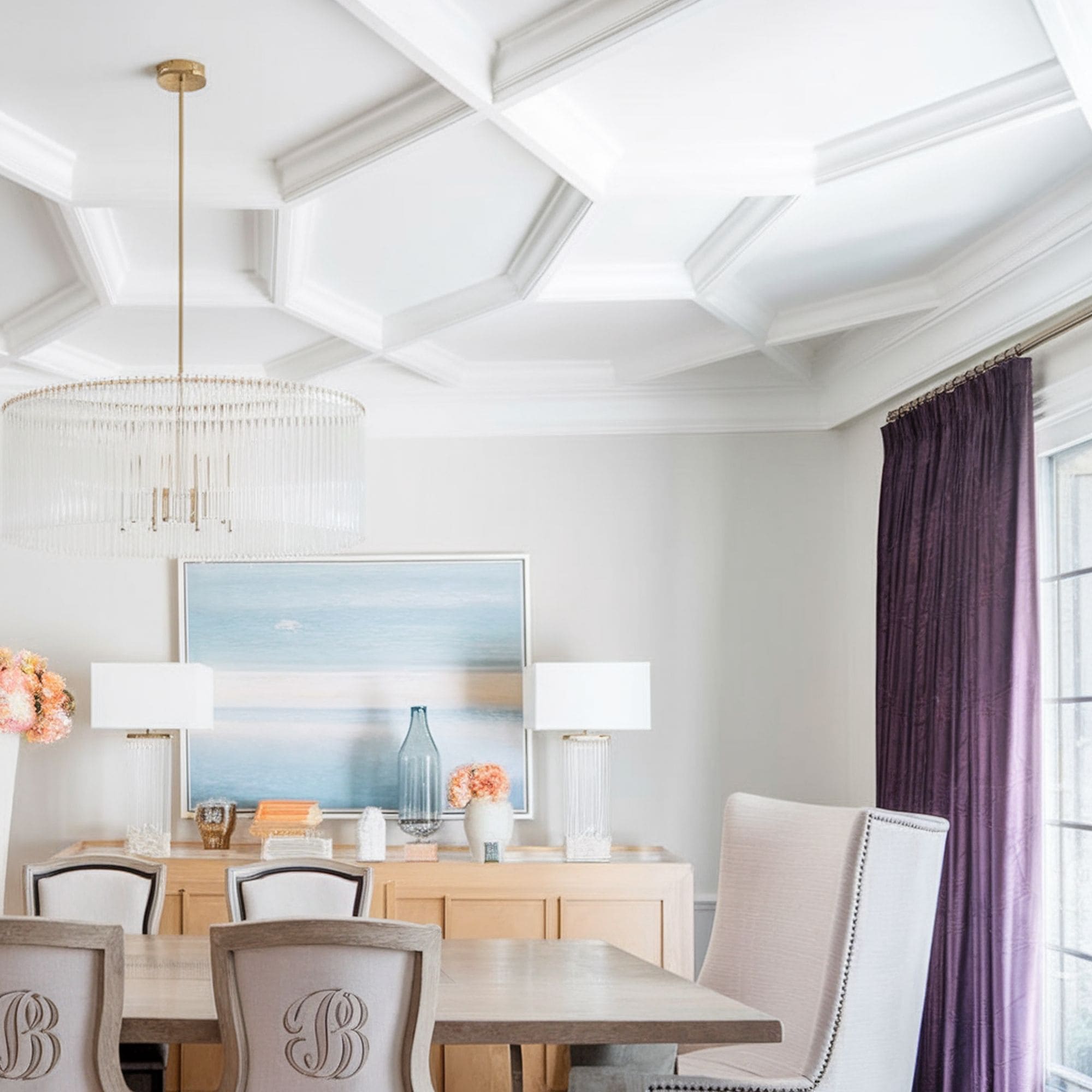 Geometric Coffered Ceiling