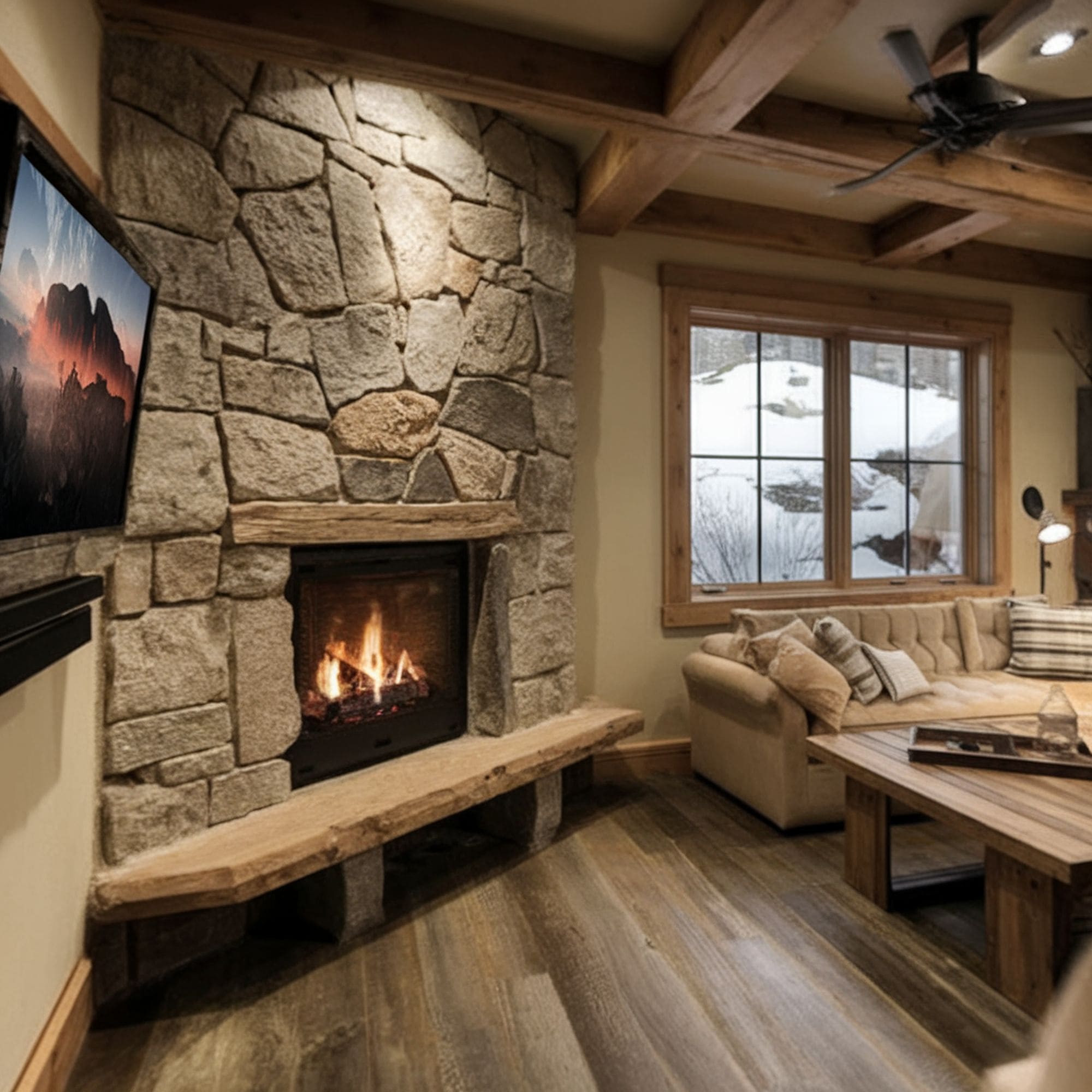 Rustic Coffered Ceiling