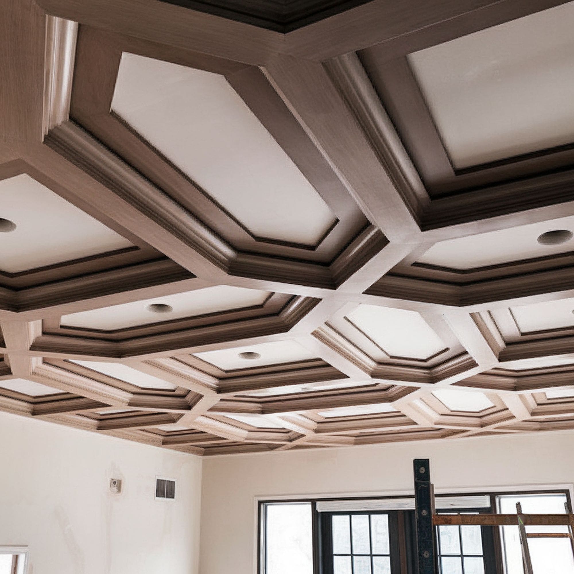 Artistic Coffered Ceiling