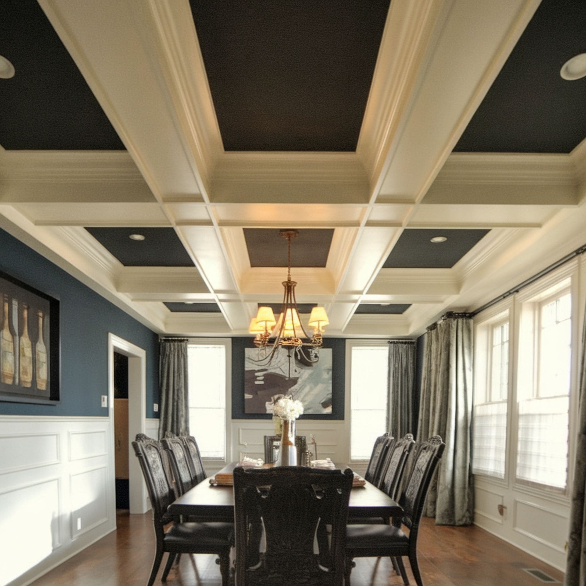 Painted Coffered Ceiling