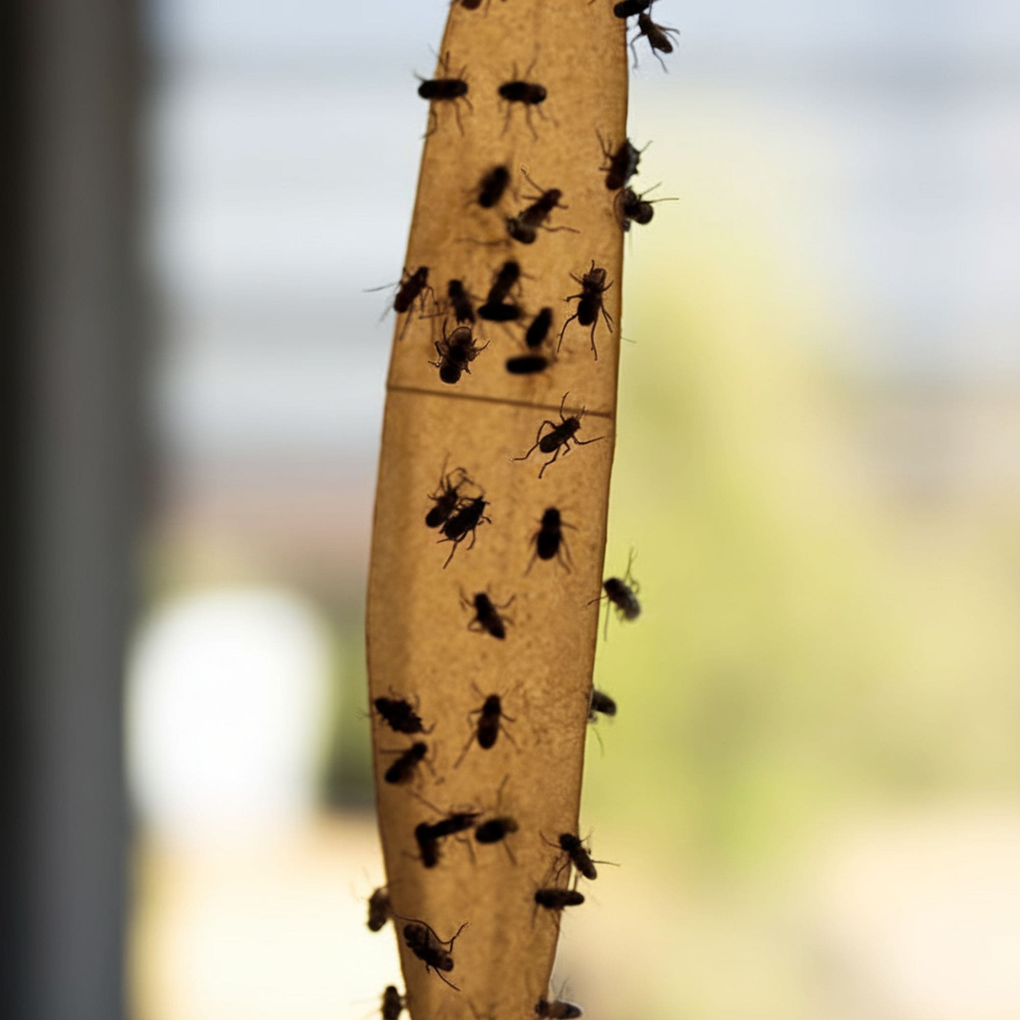 Dead Flies on Sticky Trap
