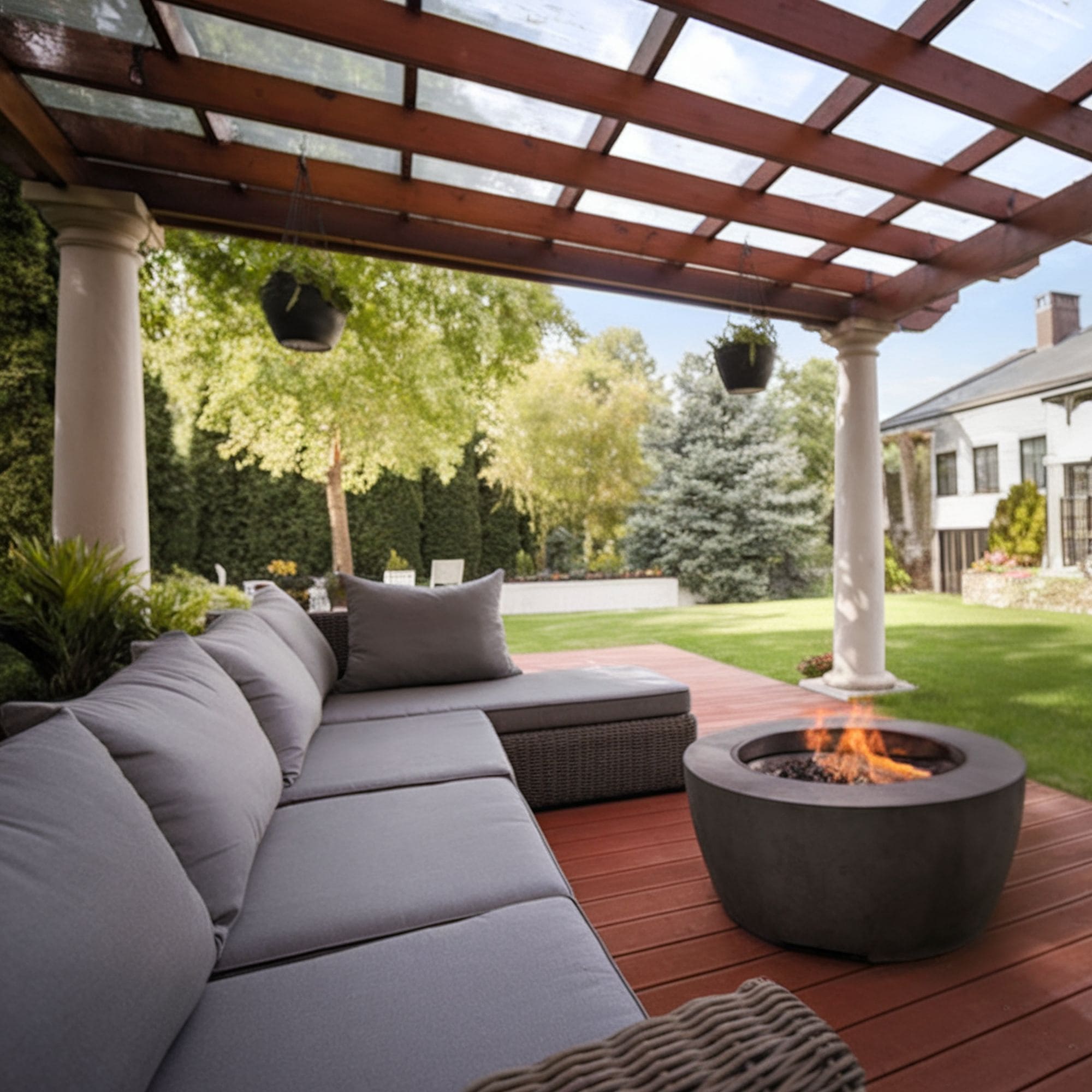 Patio Pergola With Columns