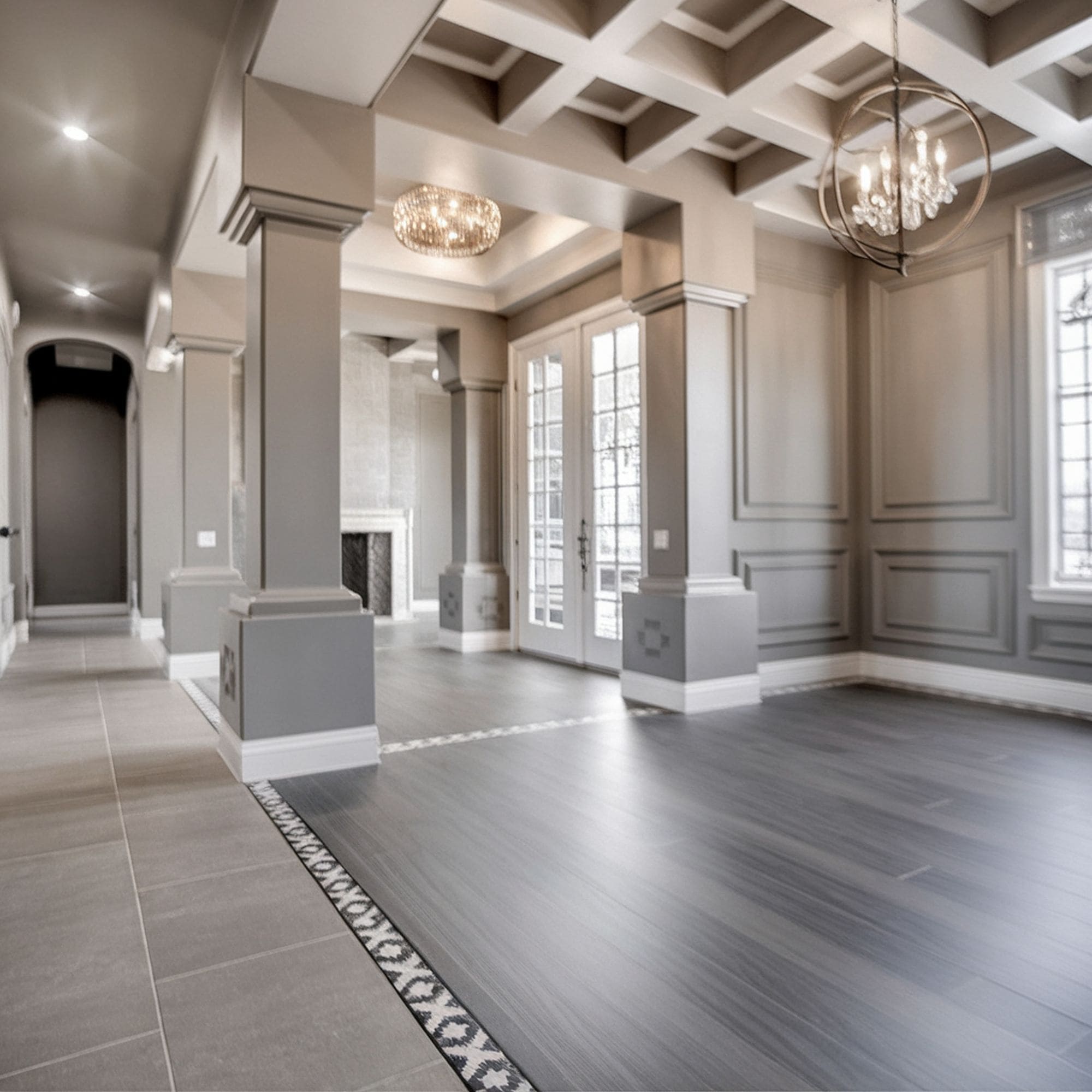 Luxurious Coffered Ceiling