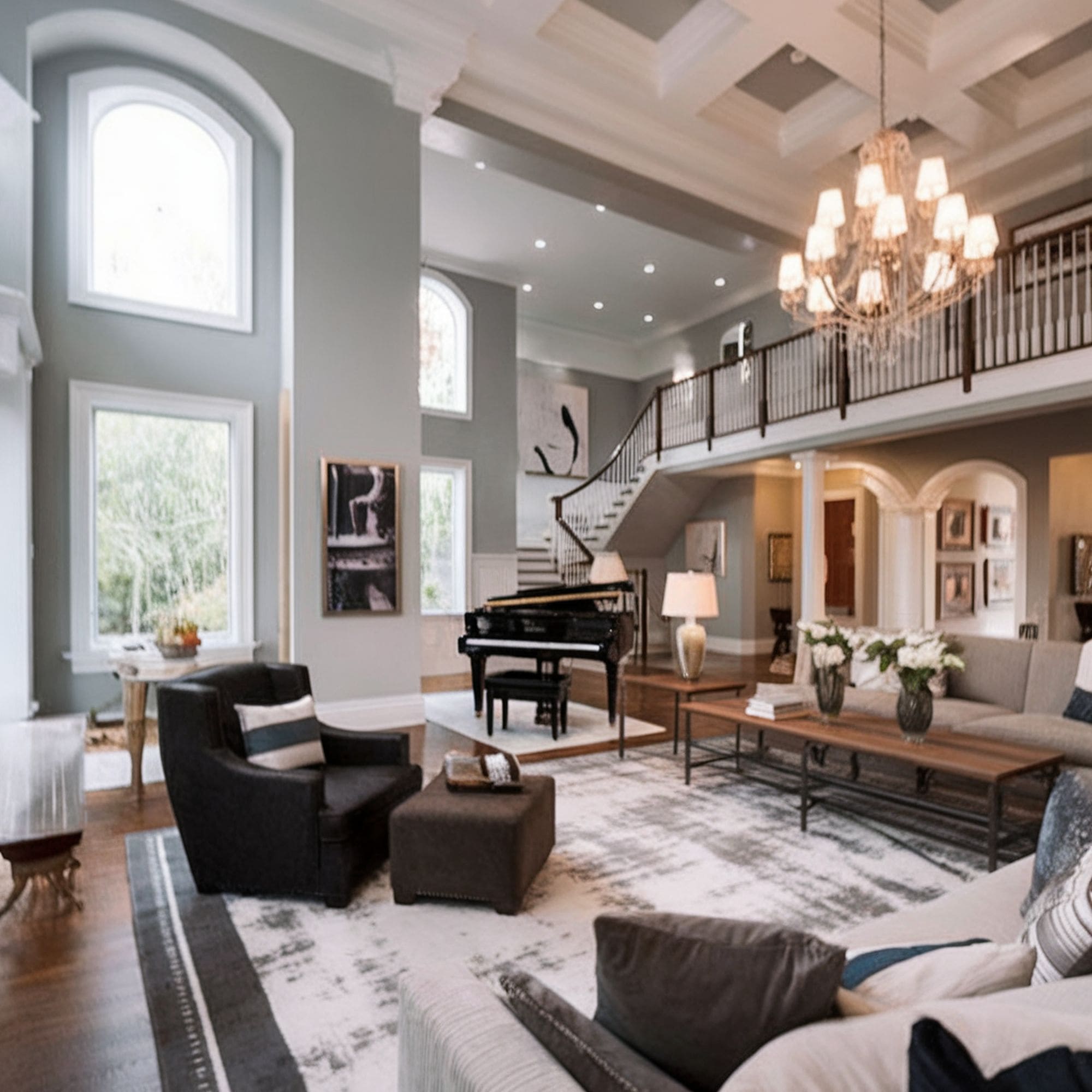 High Coffered Ceiling