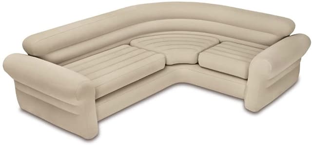Cream Inflatable Couch
