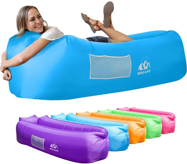 Blue Inflatable Couch