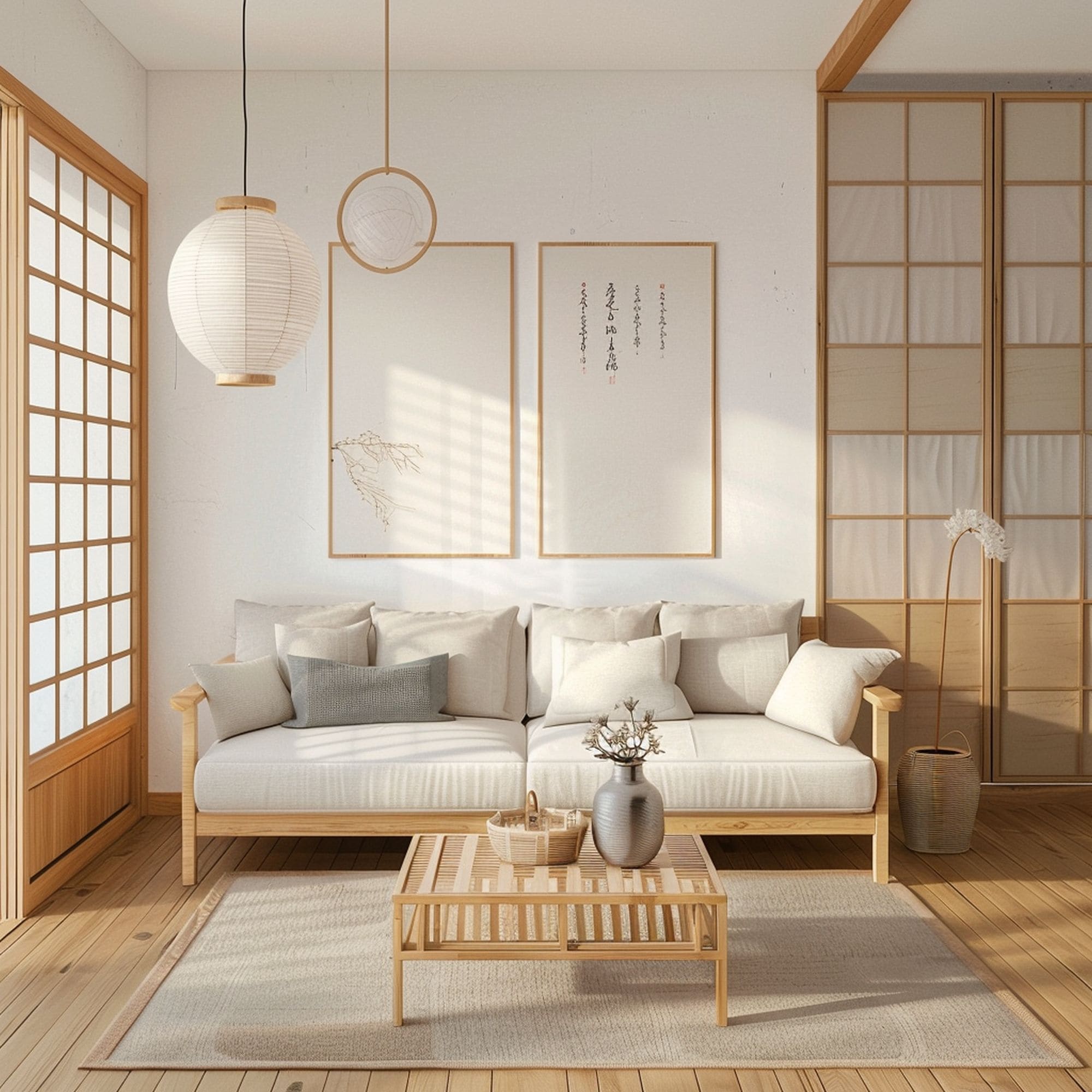 Cozy Japandi Living Room