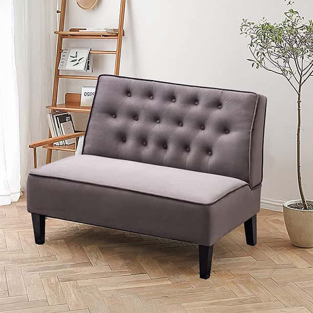 Gray Armless Sofa