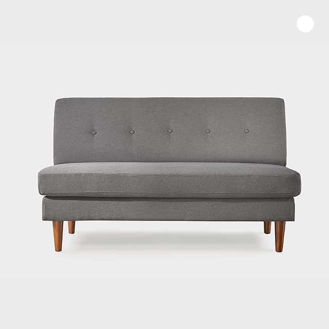 Gray Armless Sofa