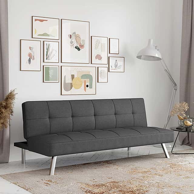 Gray Armless Sofa
