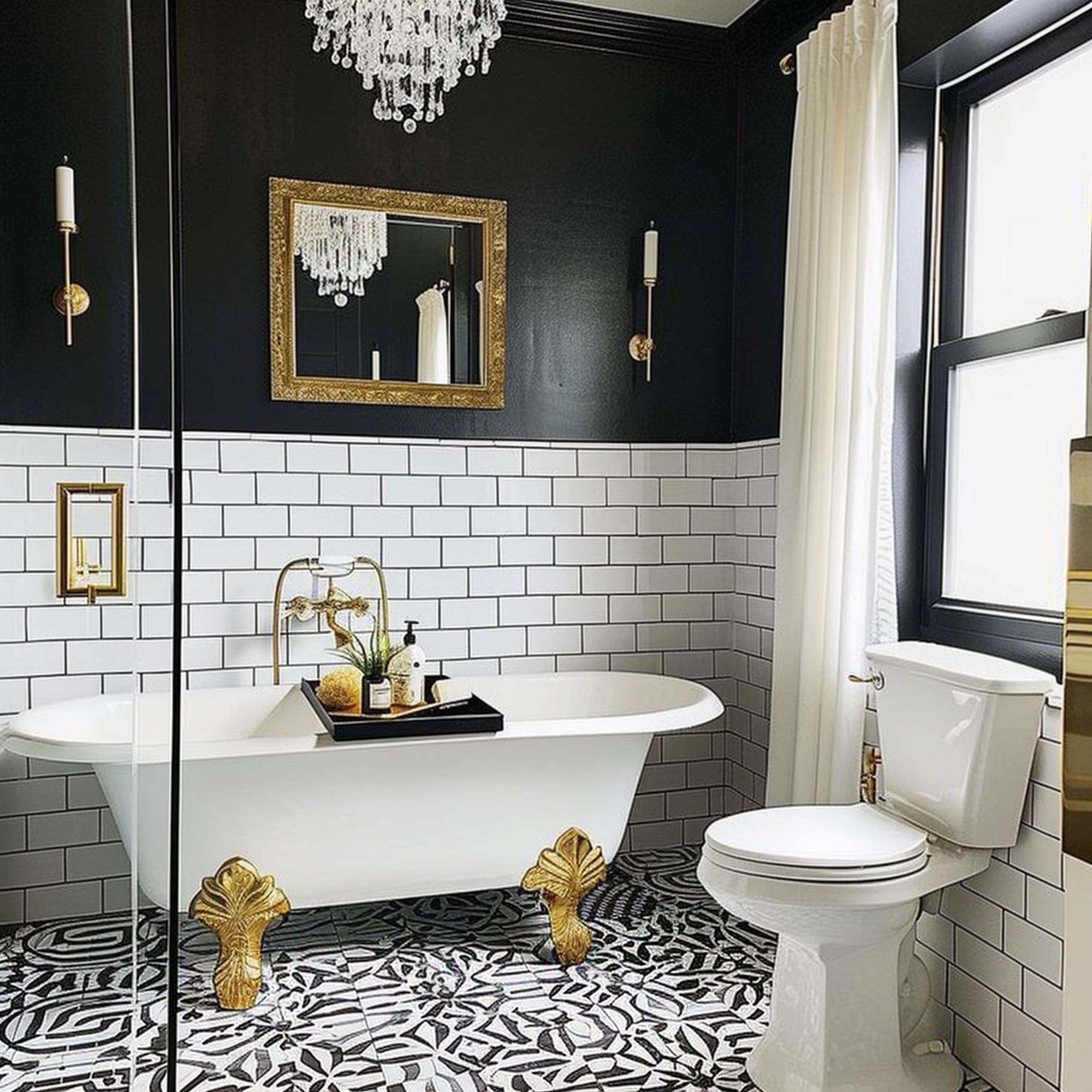 Luxurious Black Bathroom